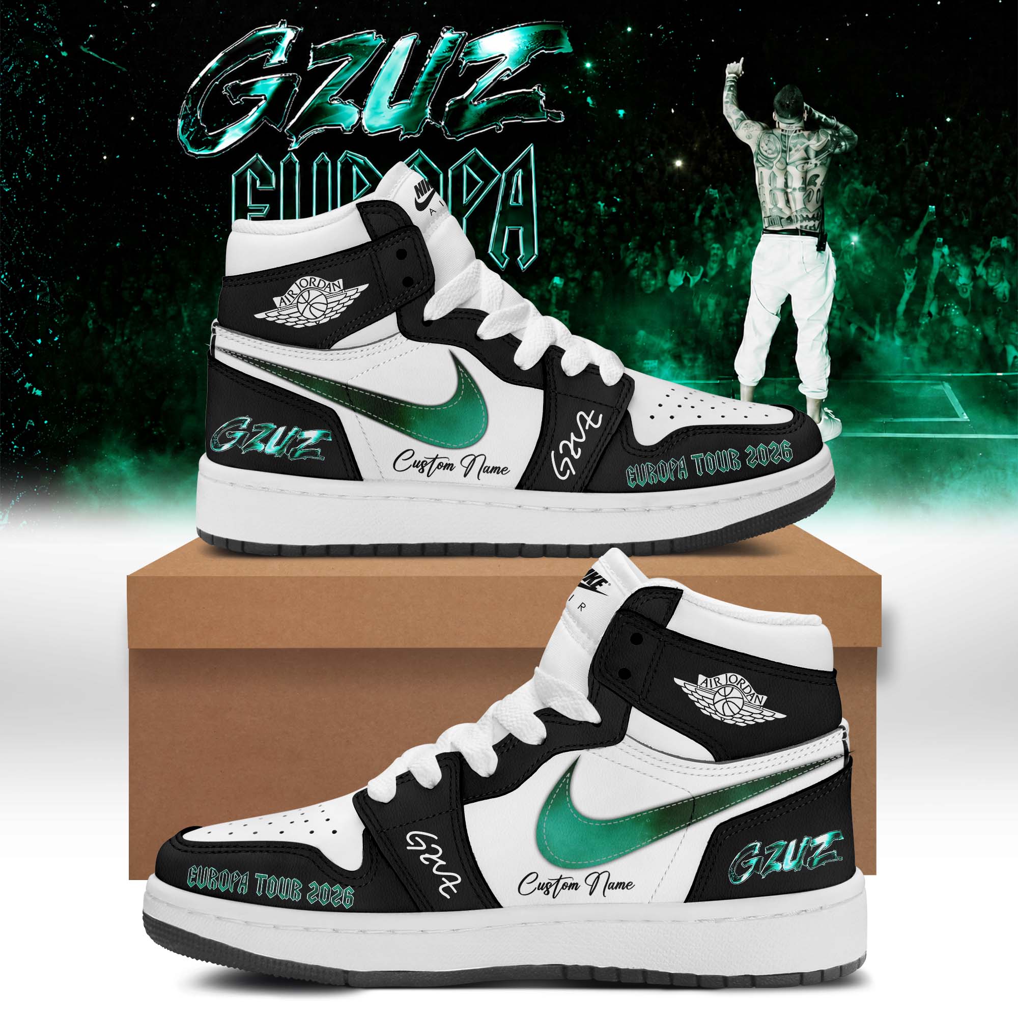 GZUZ Live Europe 2026 Premium Custom Fan Shoes