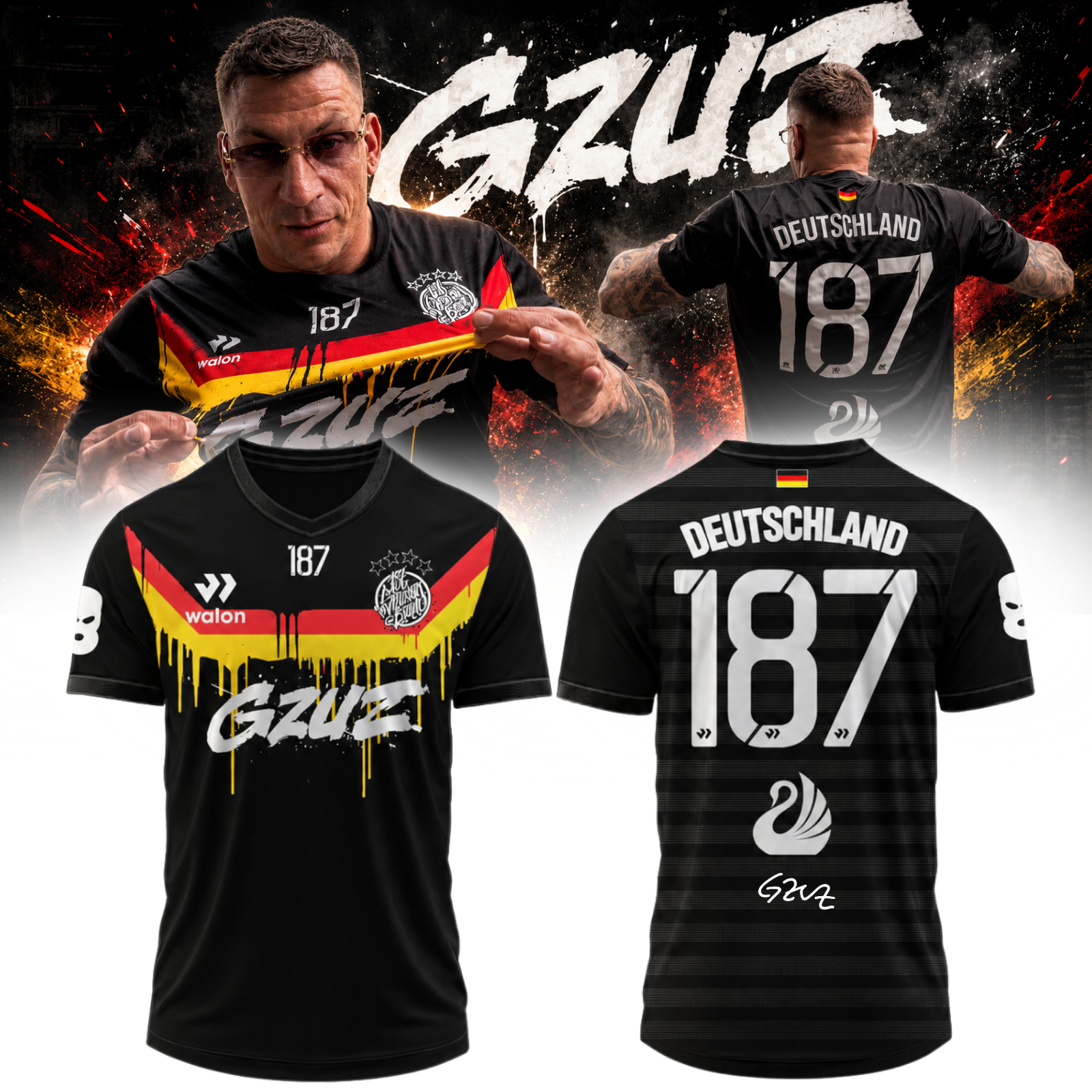 GZUZ Live Europe 2026 Signature Baseball Jersey