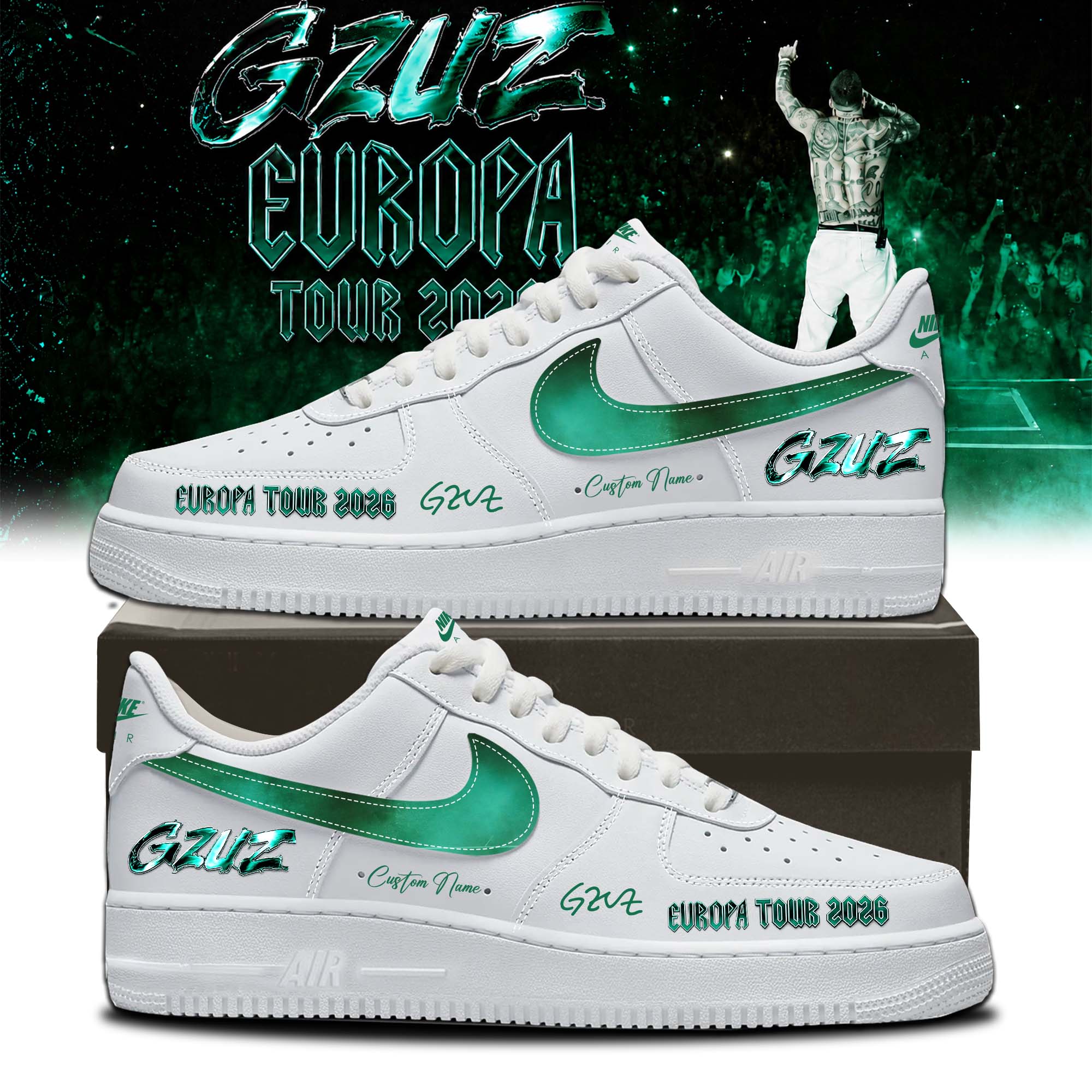 GZUZ Live Europe 2026 Signature Premium High Top Sneakers