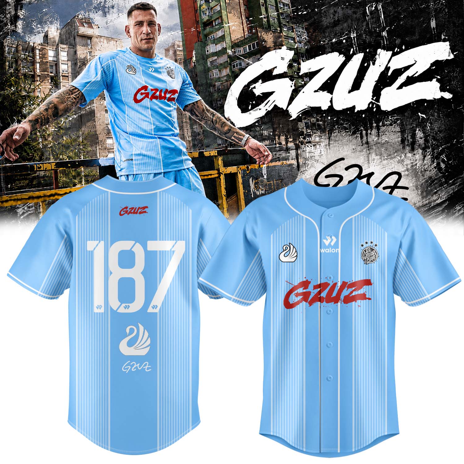 GZUZ Live Europe Tour 2026 Limited Signature Jersey Hip Hop Music Concert Fan Apparel 1 - Unicasport GZUZ Live Europe Tour 2026 Limited Signature Jersey Hip Hop Music Concert Fan Apparel