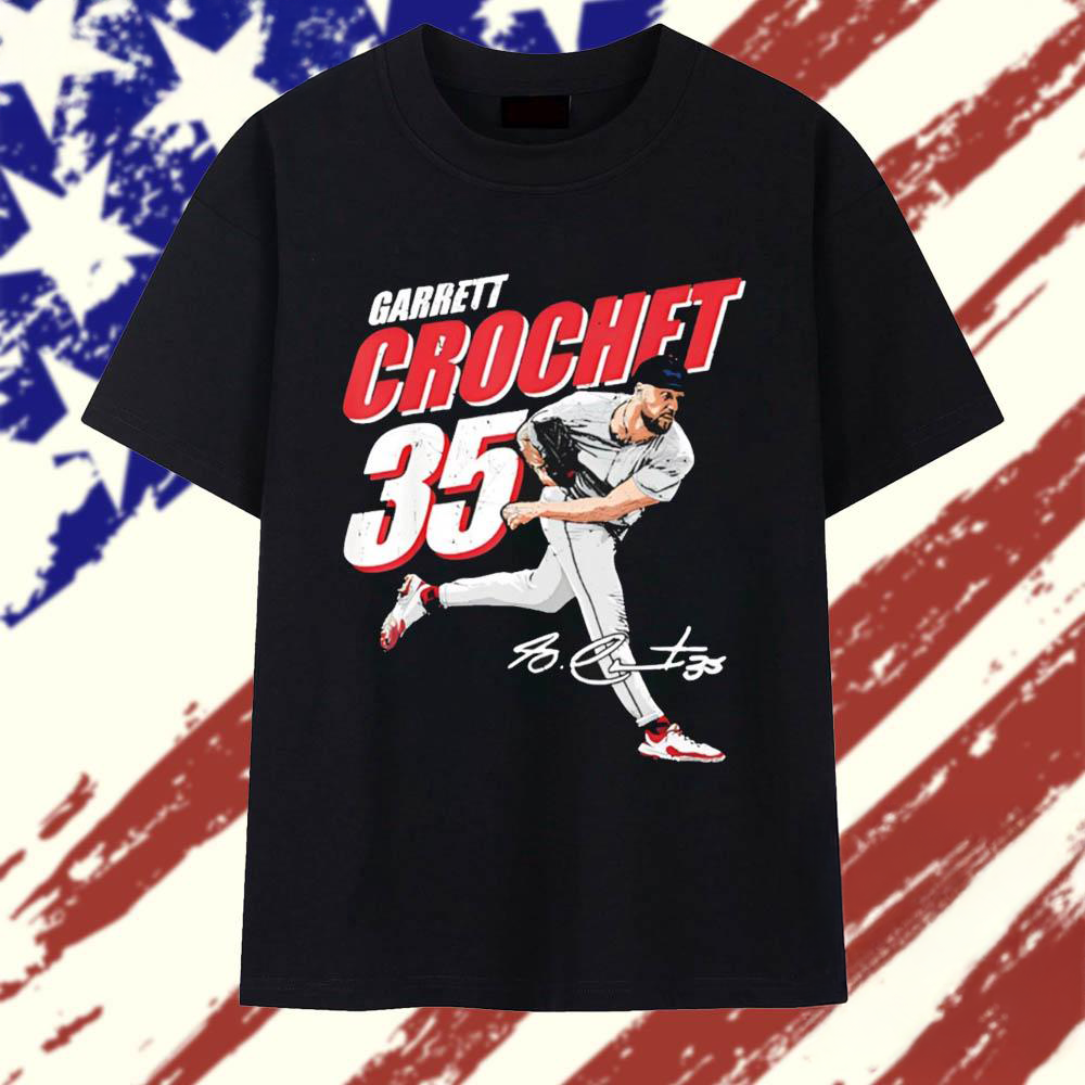 Garrett Crochet Boston Red Sox Signature Cartoon T Shirt