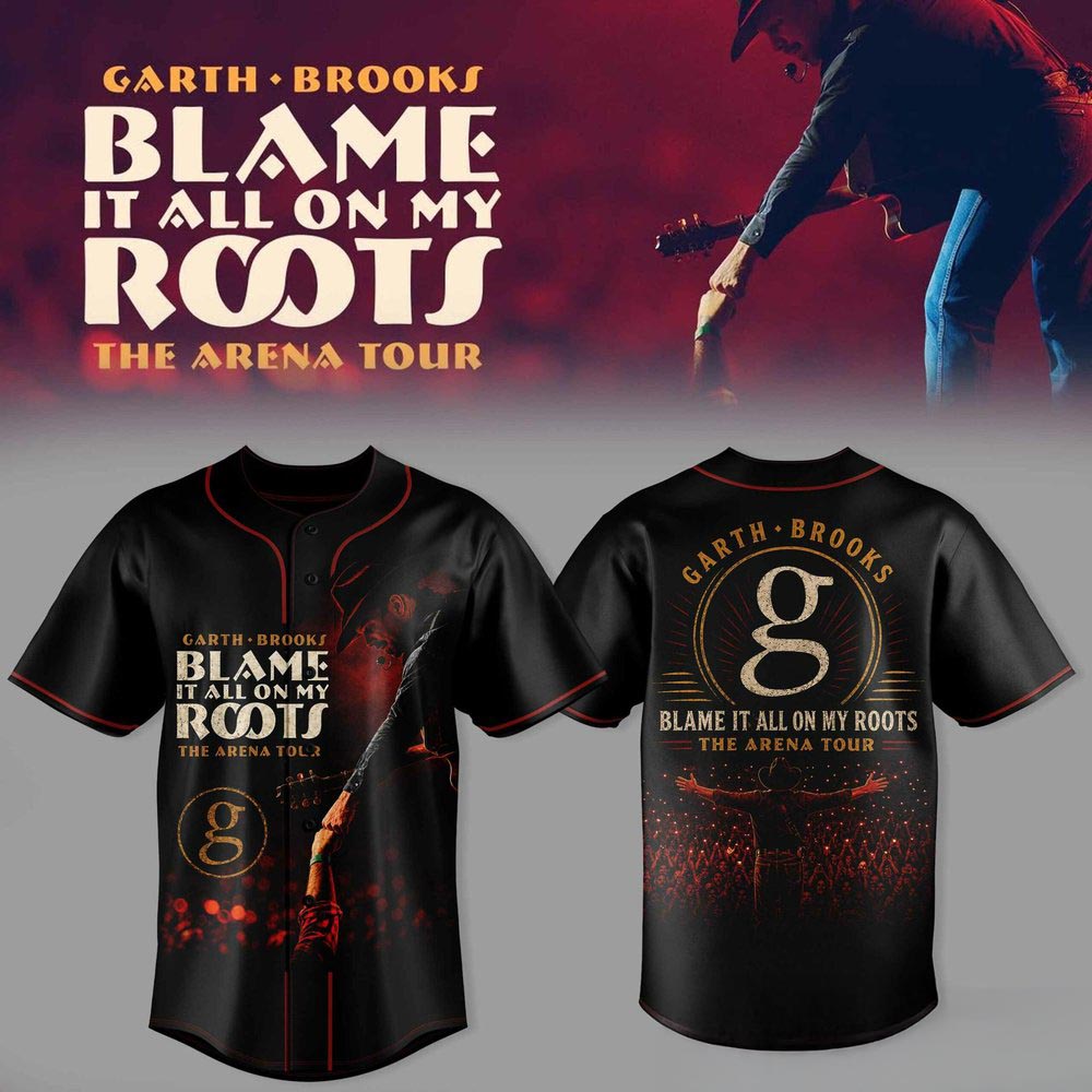 Garth Brooks Blame It All On My Roots Arena Tour Baseball Jersey Country Music Lover Gift 2 - Unicasport Garth Brooks Blame It All On My Roots Arena Tour Baseball Jersey Country Music Lover Gift