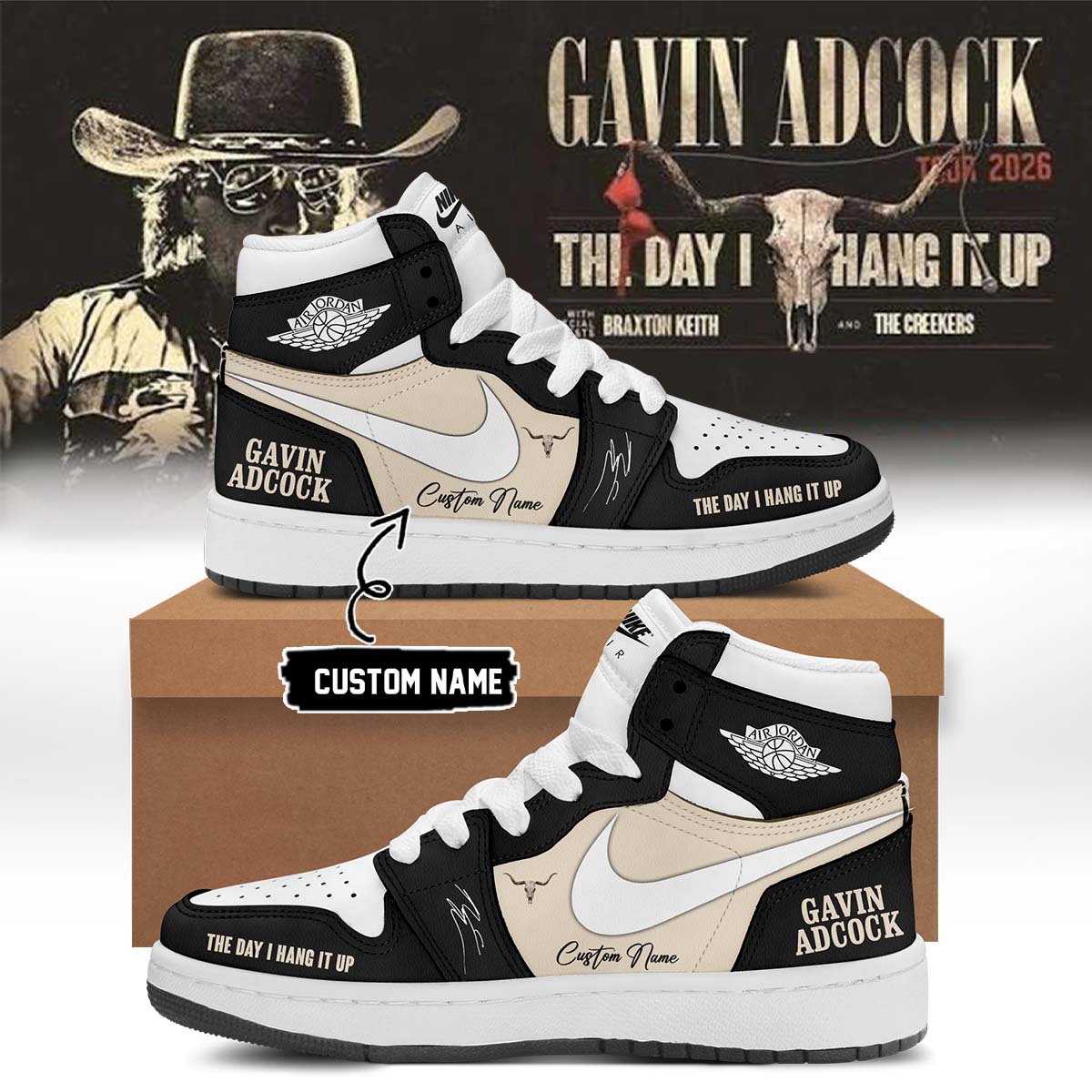 Gavin Adcock The Day I Hang It Up Tour 2026 Collector Signature Sneakers Edition