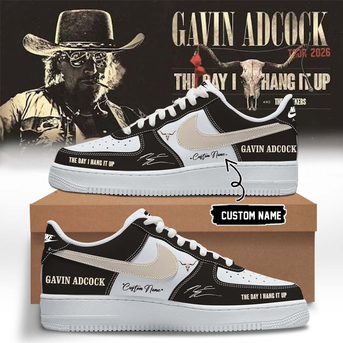 Gavin Adcock The Day I Hang It Up Tour 2026 Limited Signature Shoes