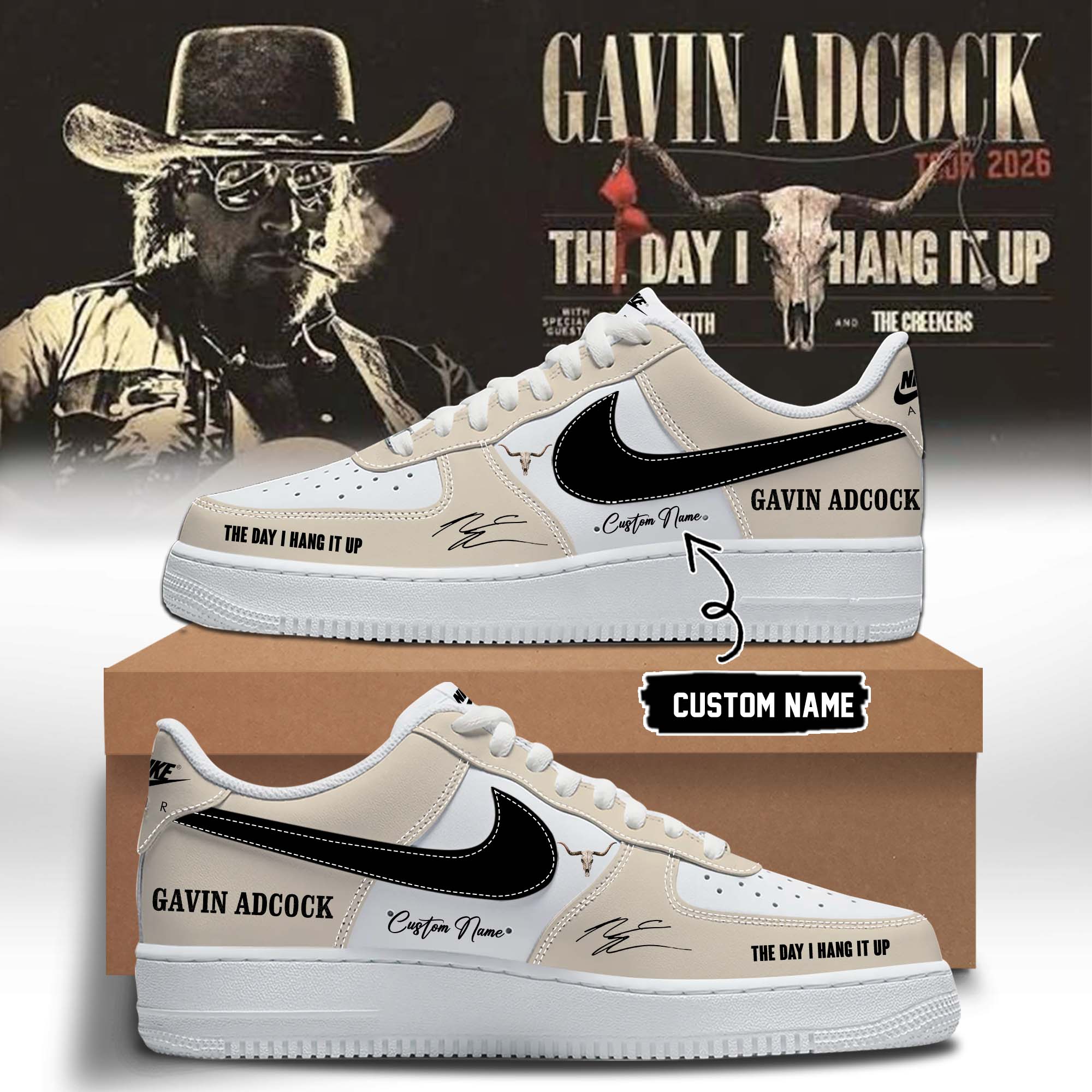 Gavin Adcock The Day I Hang It Up Tour 2026 Premium Tour Sneakers