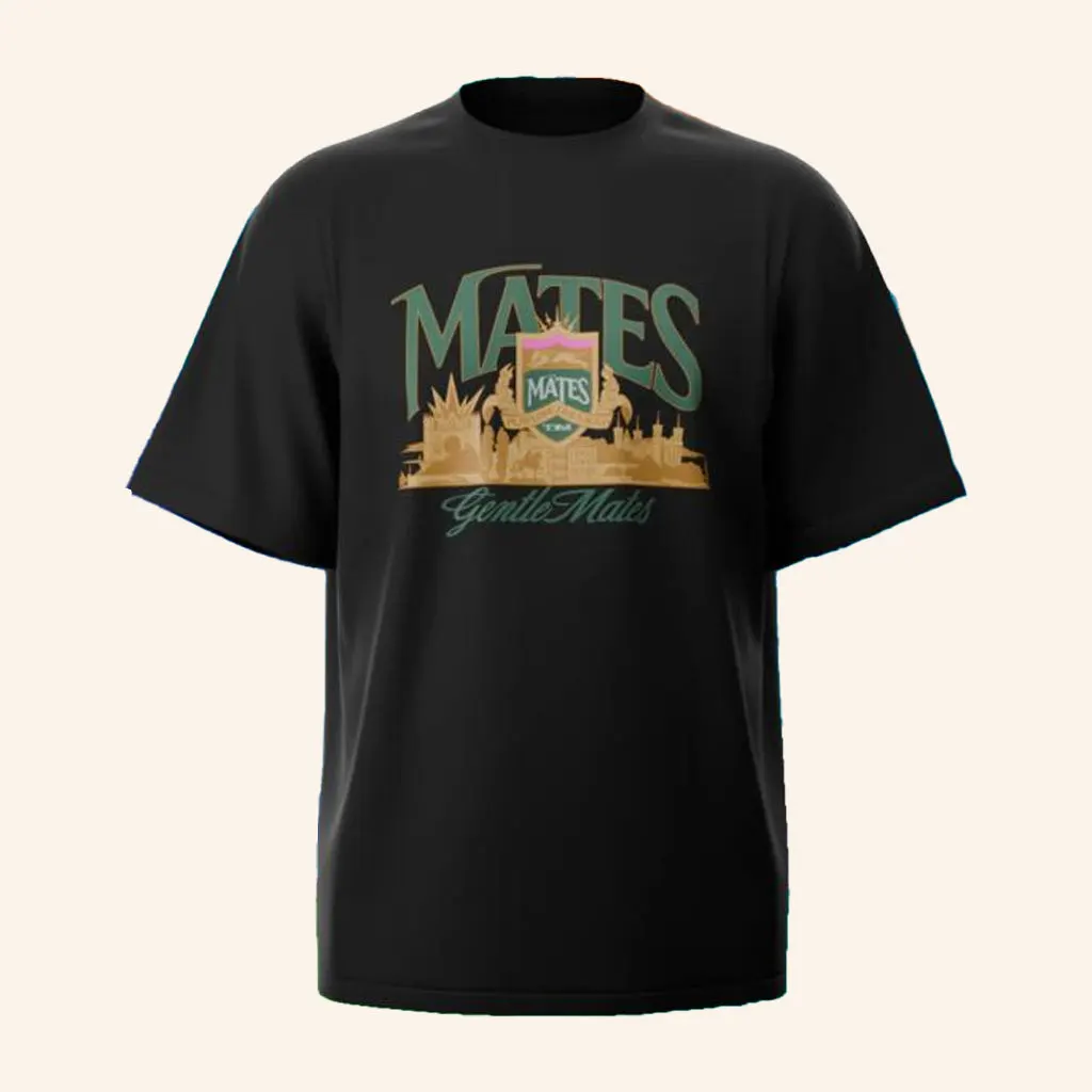 Gentle Mates Merch TShirt Blason Noir Shirt Birthday Present For Dad