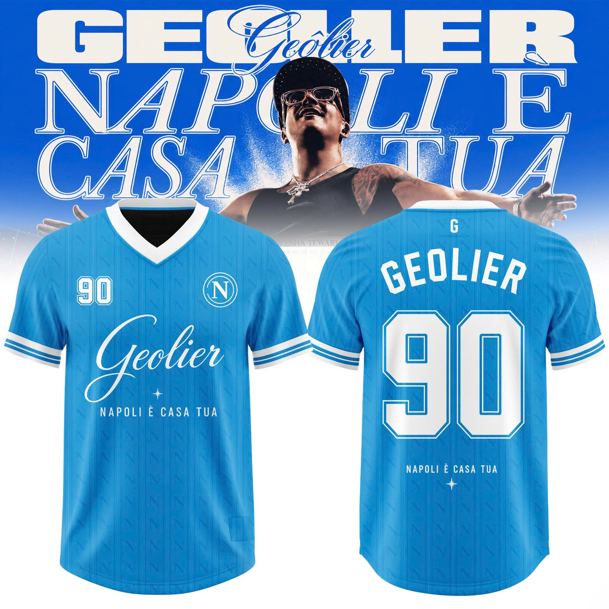 Geolier Napoli Ãˆ Casa Tua 2027 Hometown Limited Baseball Jersey