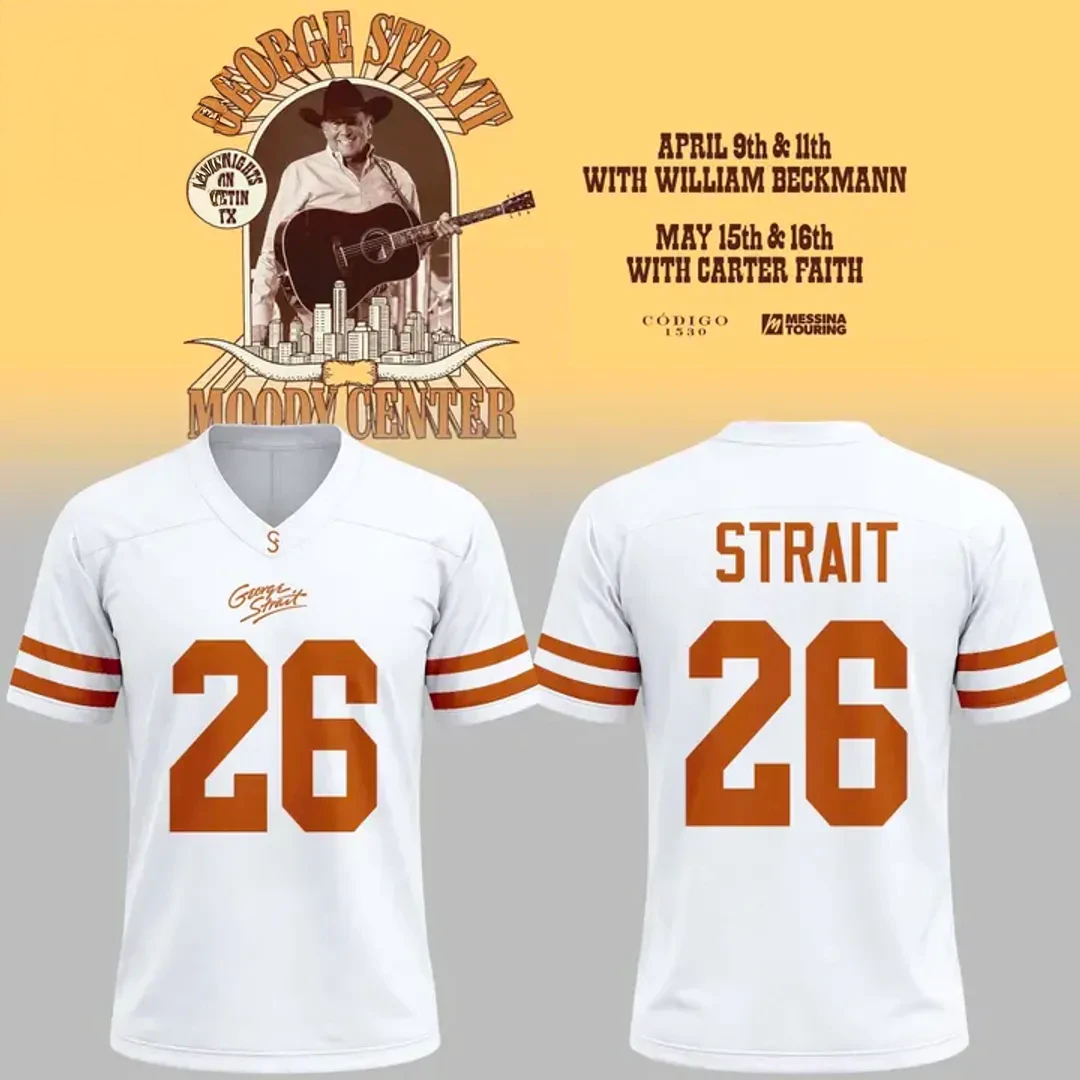 George Strait x Texas Longhorns 2026 Special Edition Football Jersey