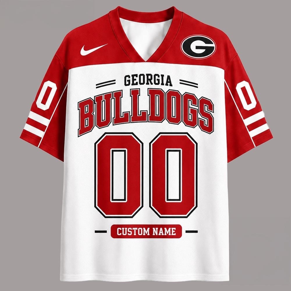 Georgia Bulldogs NCAA College Team Pride Personalized Football Jersey Custom Name Number College Football Apparel 1 - Unicasport Georgia Bulldogs NCAA College Team Pride Personalized Football Jersey Custom Name Number College Football Apparel