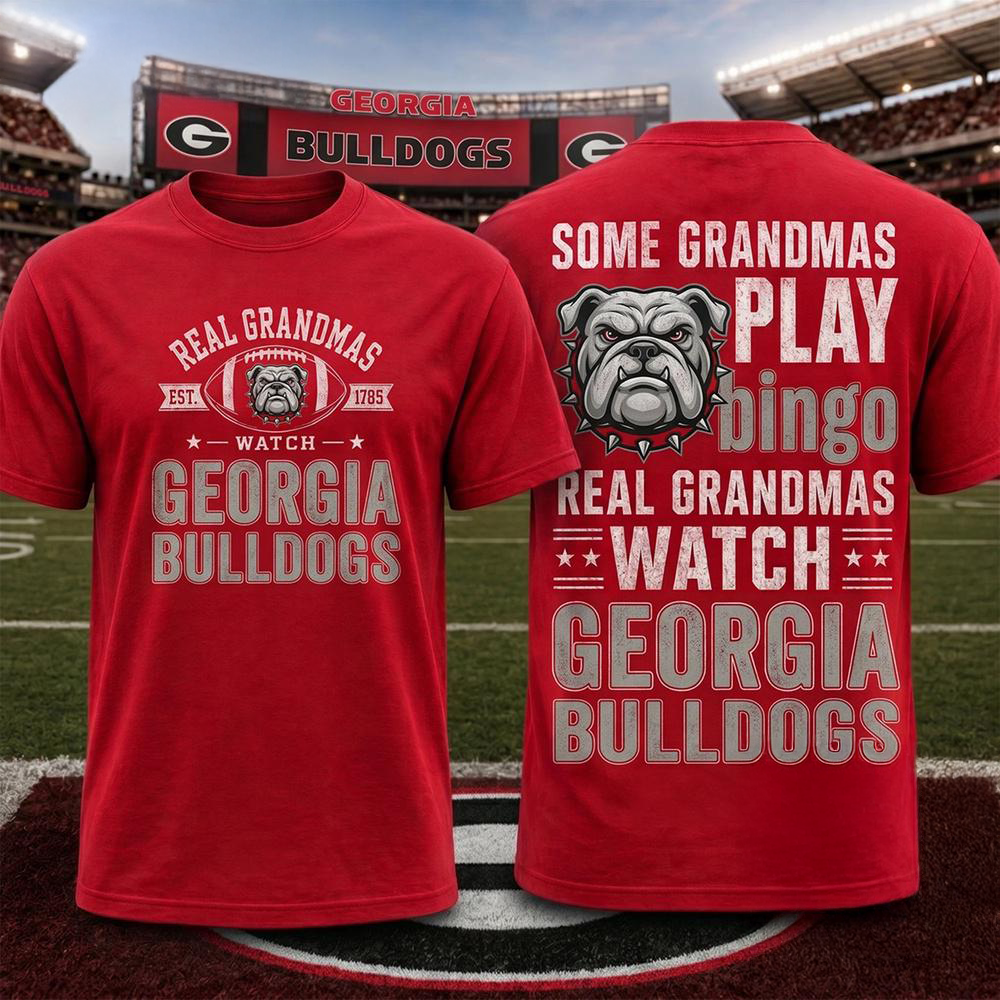 Georgia Bulldogs NCAA Real Grandma Team Unisex 3D All Over Print Shirt