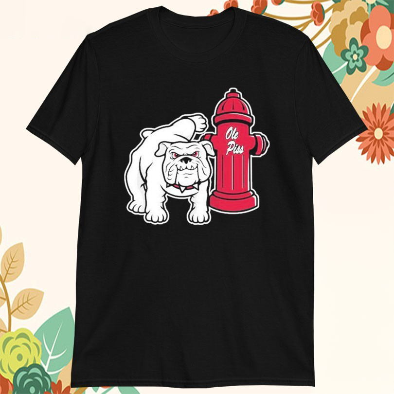 Georgia Bulldogs Vs Ole Miss Rebels Hydrant Mascot Tshirts