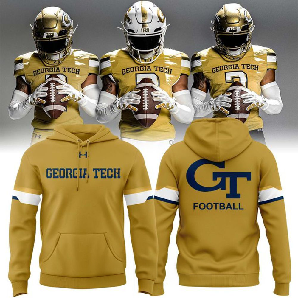 Georgia Tech Yellow Jackets Under Armour Football Fan Hoodie
