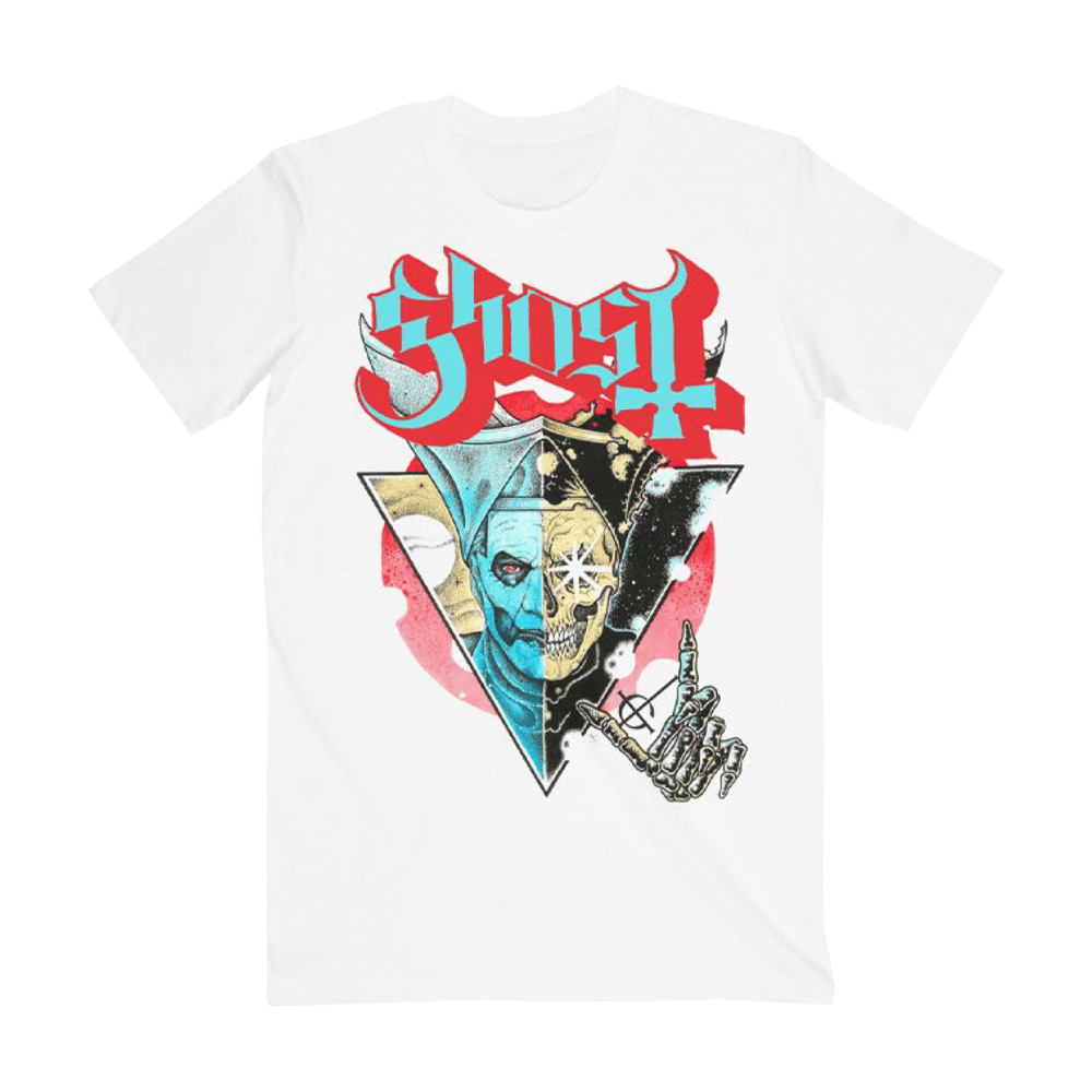 Ghost Merch Store Ghost Band Split Face TShirt Gifts For Music Fans Christmas Gift for Him