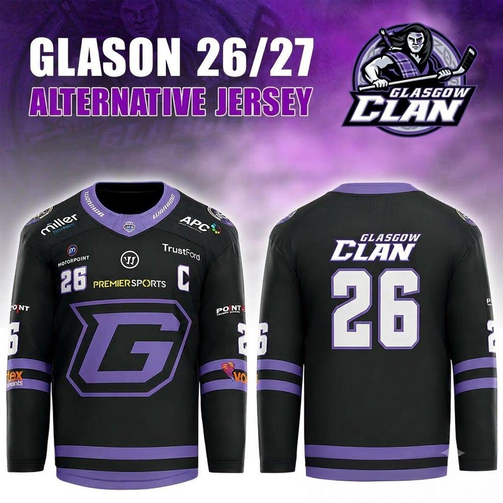 Glasgow Clan 202627 Replica Custom Hockey Jersey Collector Style 1 - Unicasport Glasgow Clan 202627 Replica Custom Hockey Jersey Collector Style