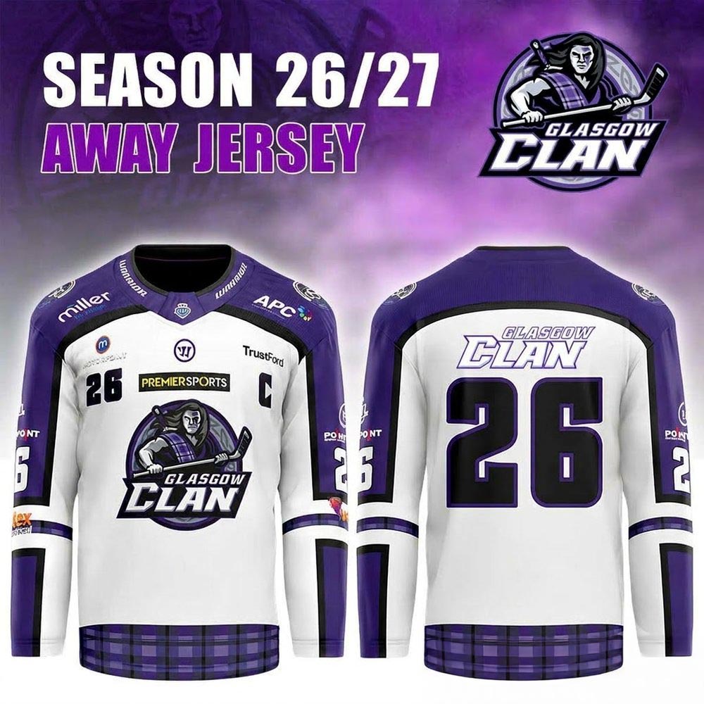 Glasgow Clan 202627 Replica Custom Hockey Jersey Personalized Fan Edition 1 - Unicasport Glasgow Clan 202627 Replica Custom Hockey Jersey Personalized Fan Edition