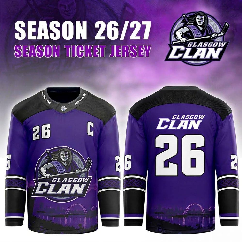 Glasgow Clan 202627 Replica Custom Hockey Jersey Team Fanwear 1 - Unicasport Glasgow Clan 202627 Replica Custom Hockey Jersey Team Fanwear