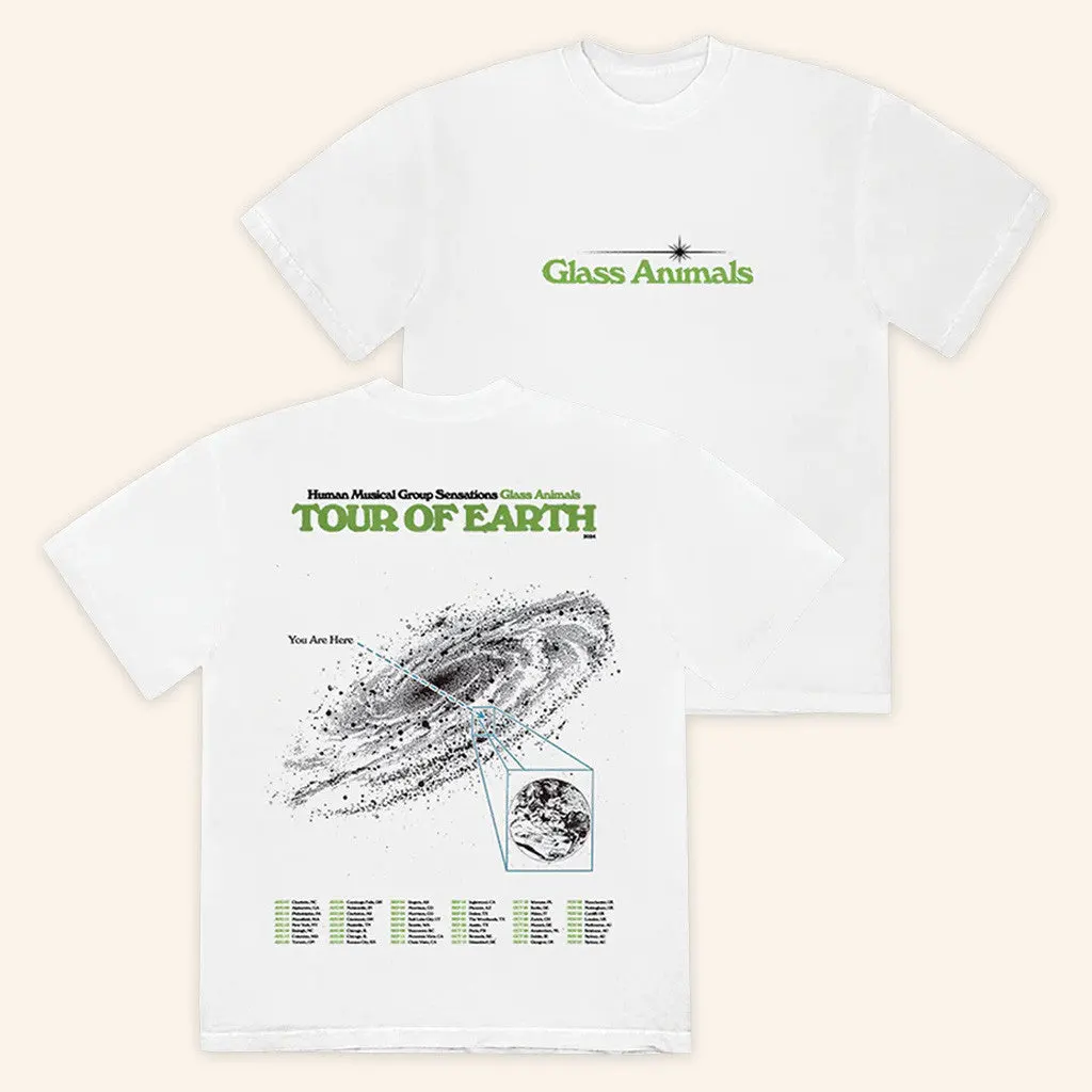 Glass Animals Merch I Love You So Fking Much Tour TShirt White Gifts For Besties