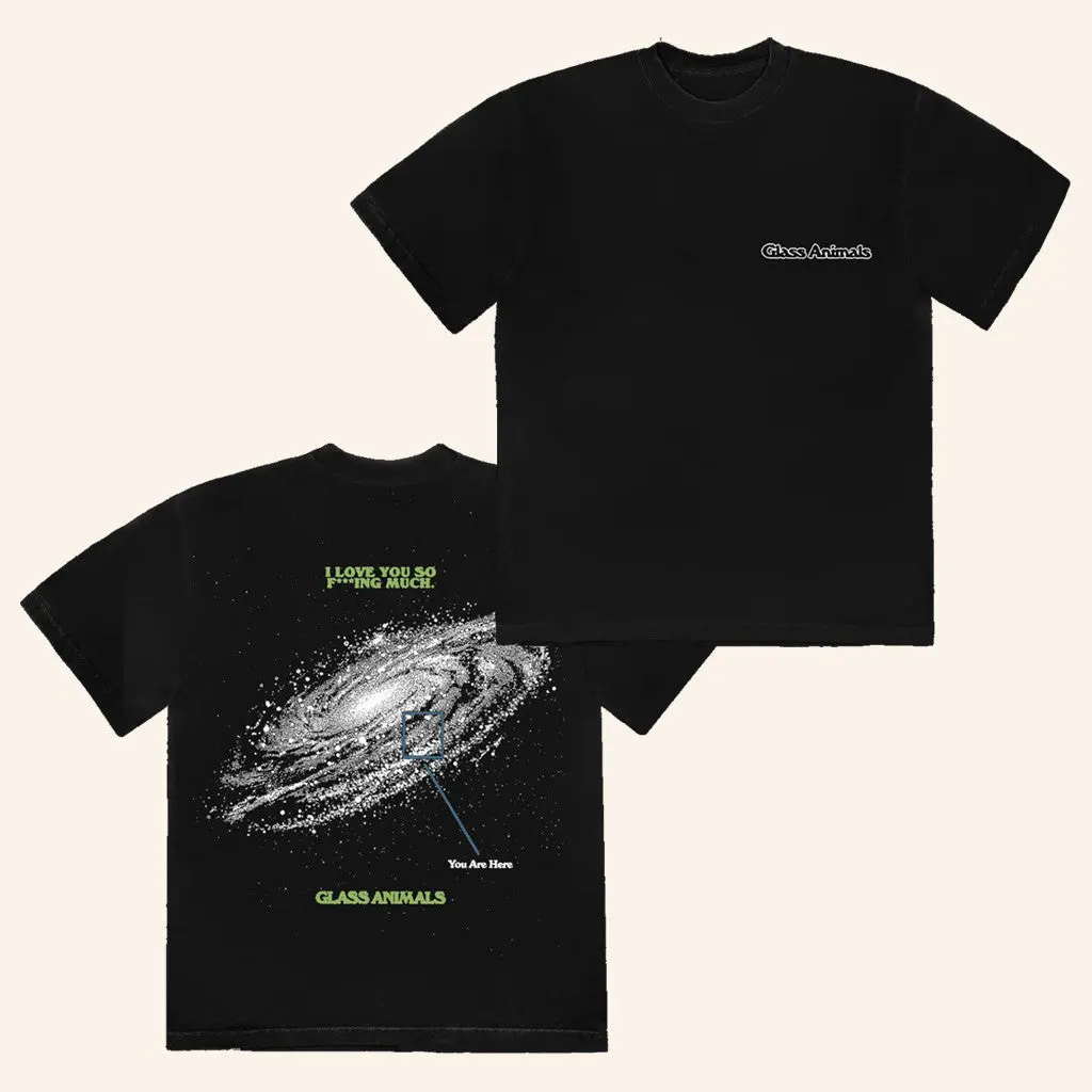 Glass Animals Merch You Are Here TShirt Black Gifts For Fans