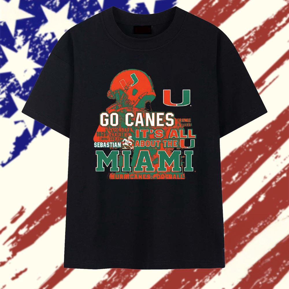 Go Canes Miami Hurricanes Football Legendary Tradition Graphic T Shirt