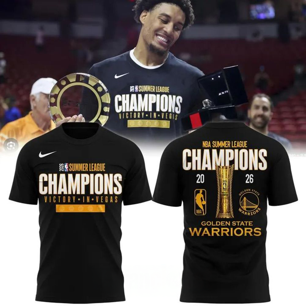 Golden State Warriors 2026 NBA Summer League Champions Commemorative Graphic T Shirt