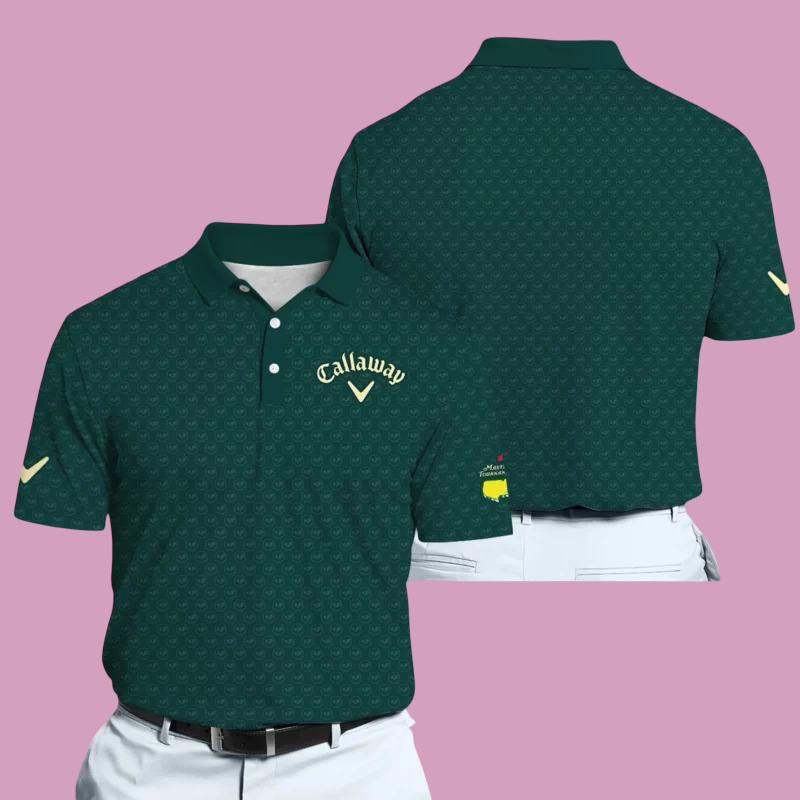 Golf 2026 Masters Tour Green Skull Pattern AOP Polo Shirt Gift For Men