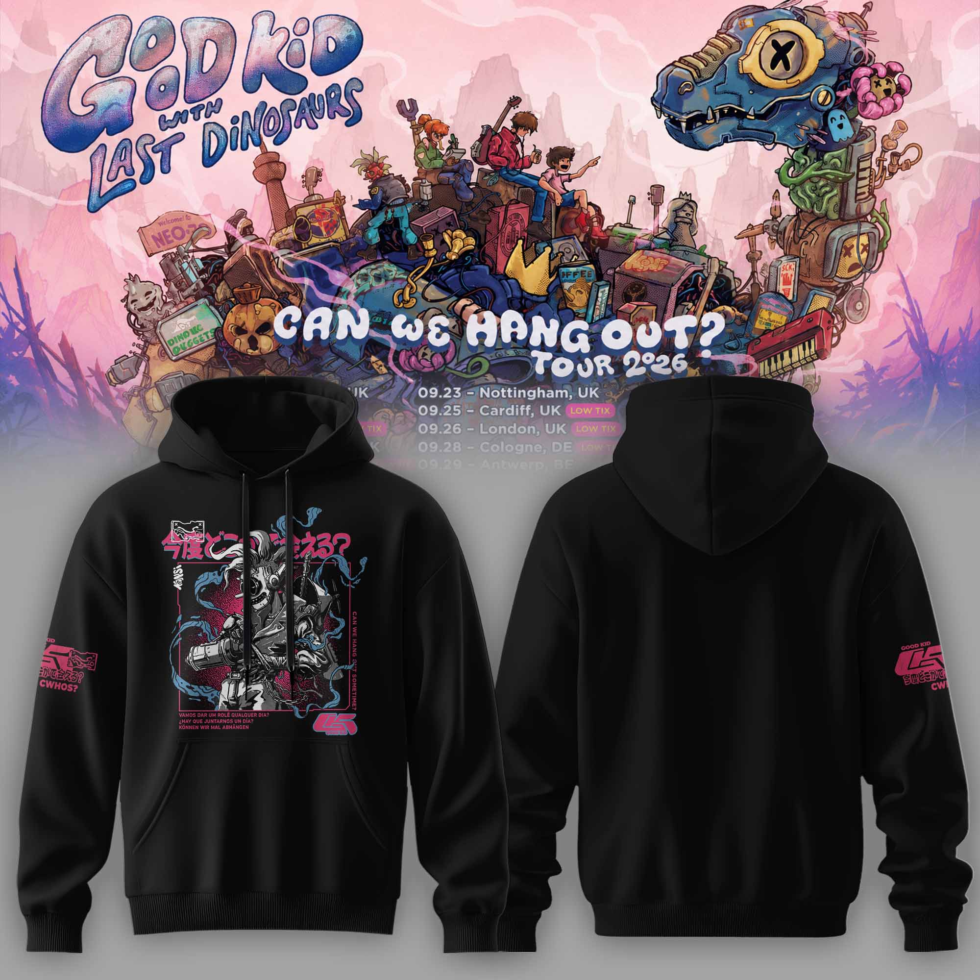 Good Kid x Last Dinosaurs Can We Hang Out Tour 2026 Signature Tour Hoodie