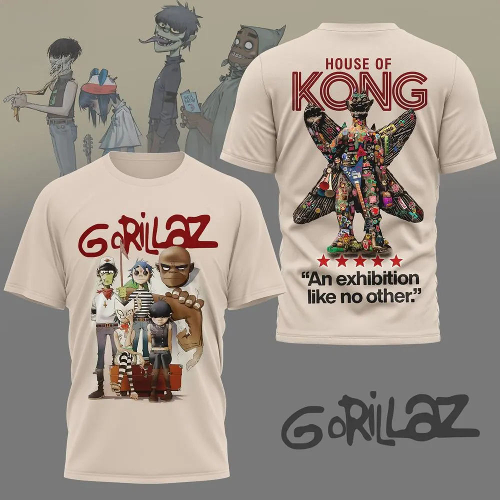 Gorillaz House Of Kong TShirt Great Fathers Day Gifts