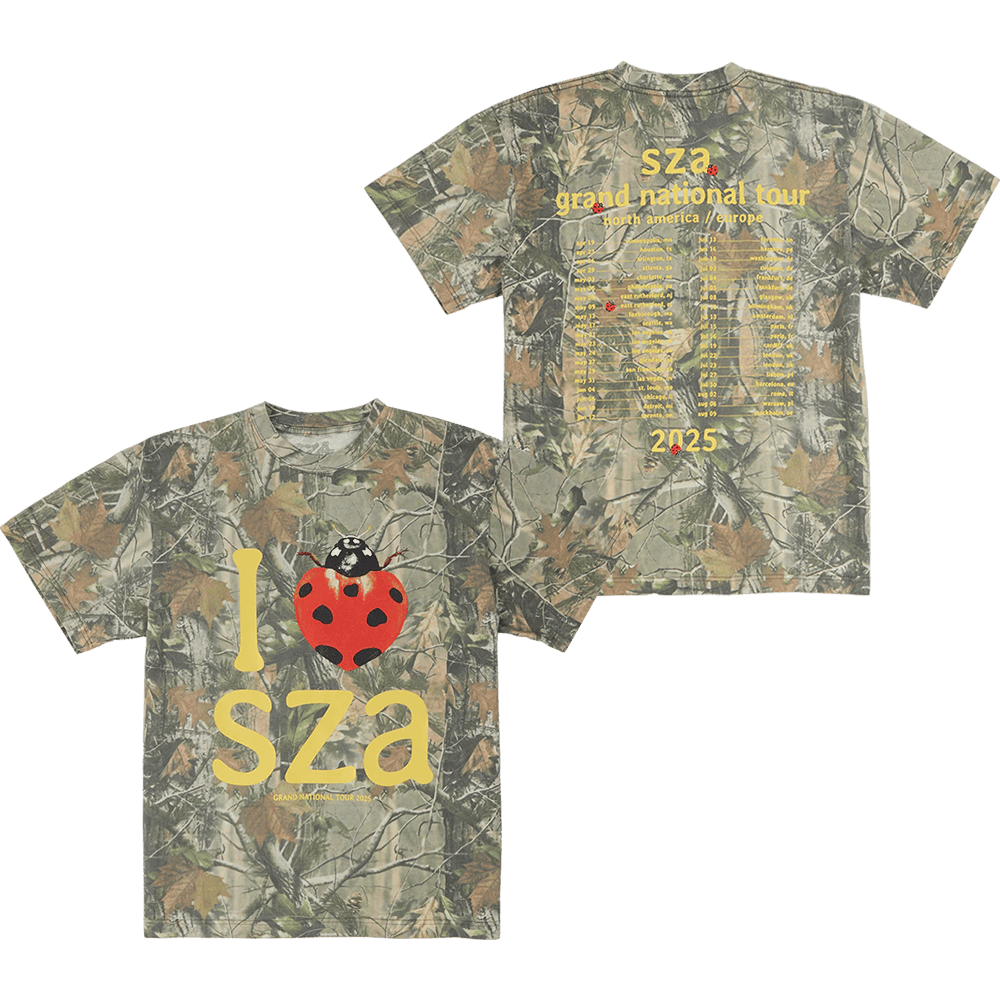 Grand National Tour Merch SZA Camo TShirt I Heart SZA Shirt Awesome Fathers Day Gifts