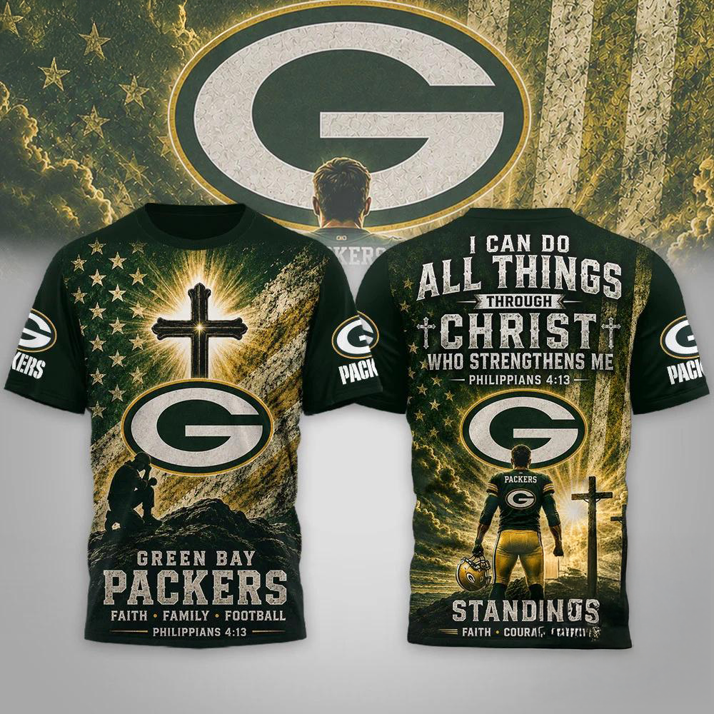 Green Bay Packers NFL Faith Family Limited Edition Premium 3D Shirt
