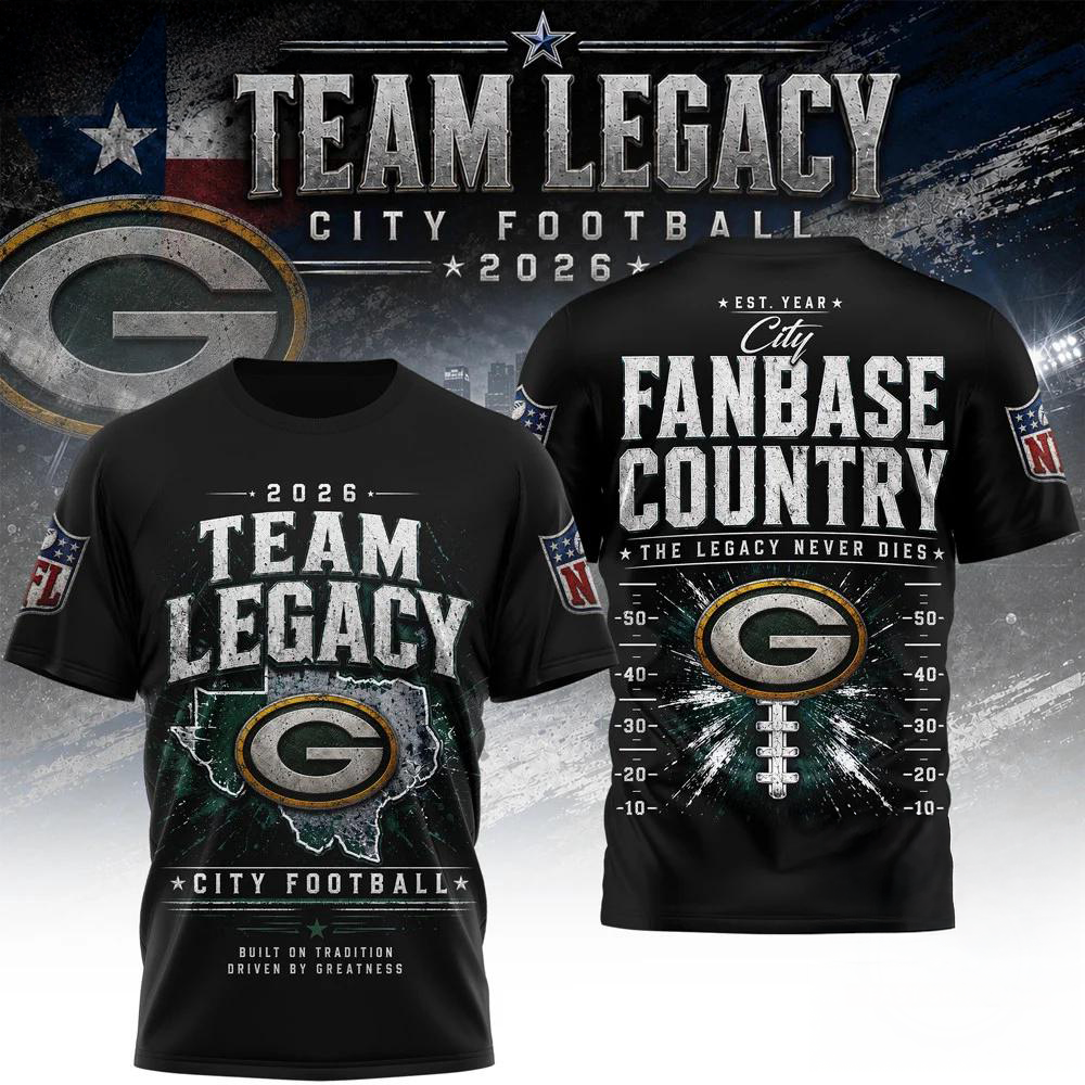 Green Bay Packers NFL Gridiron Dynasty Limited Edition 3D Fan Shirt