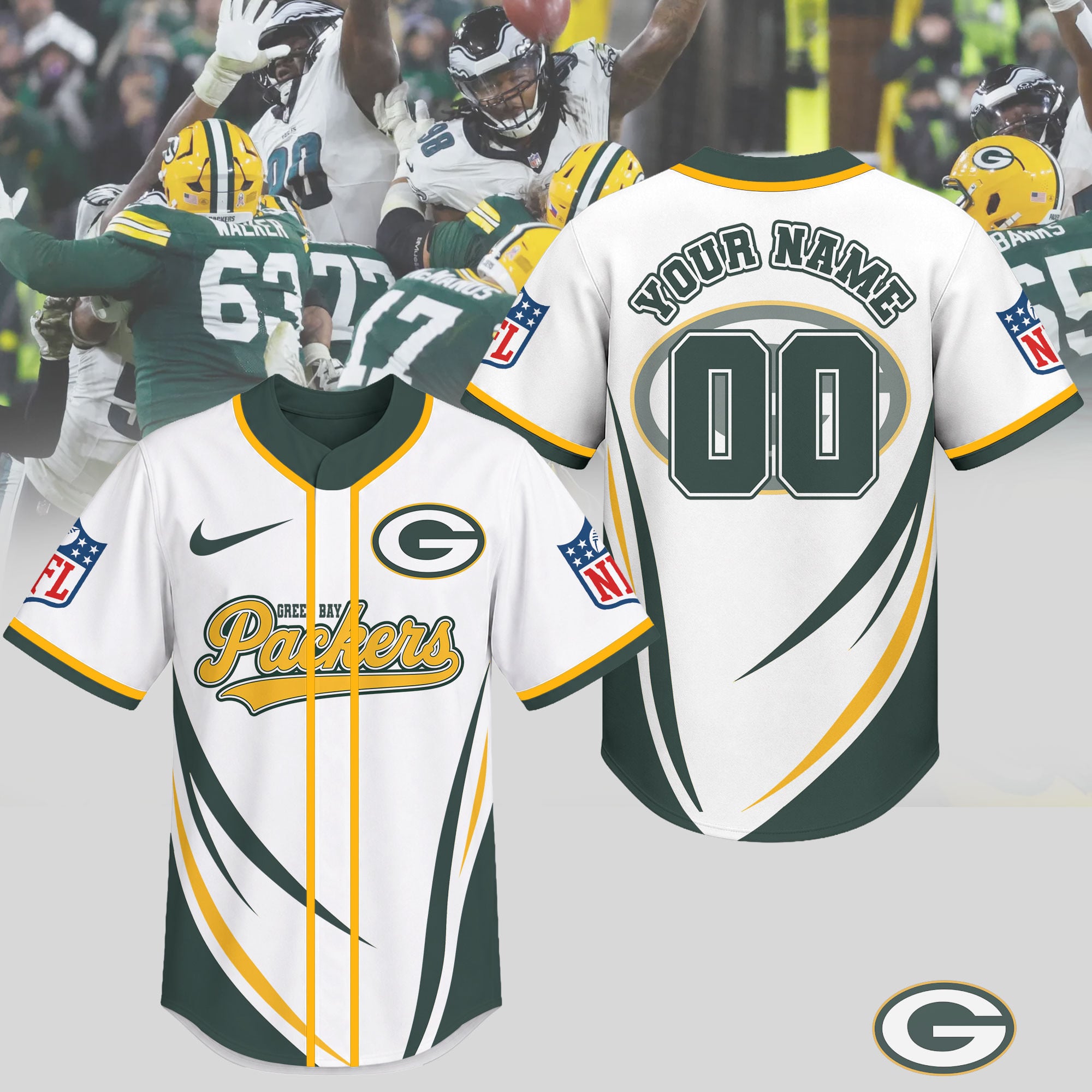 Green Bay Packers Premium NFL Game Day Ready Jersey