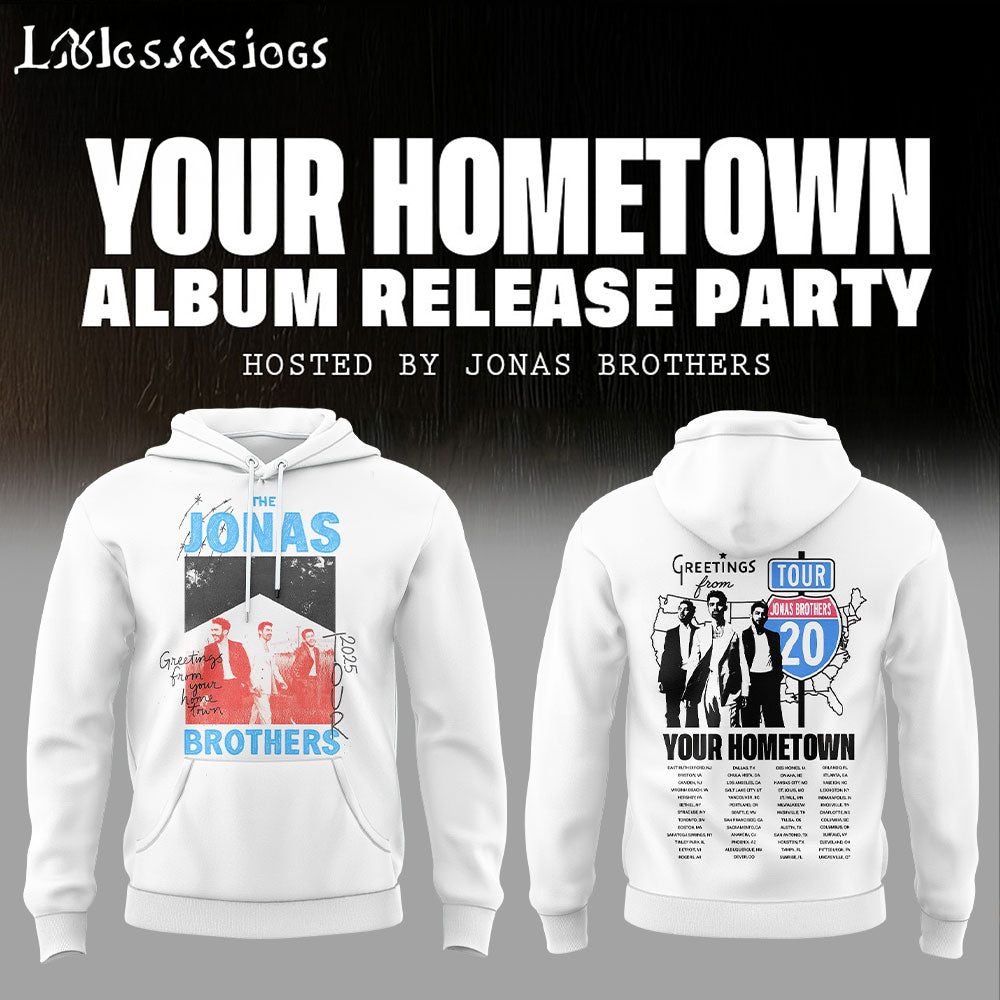 Greetings From Your Hometown Jonas Brothers Tour Limited Edition Concert Hoodie