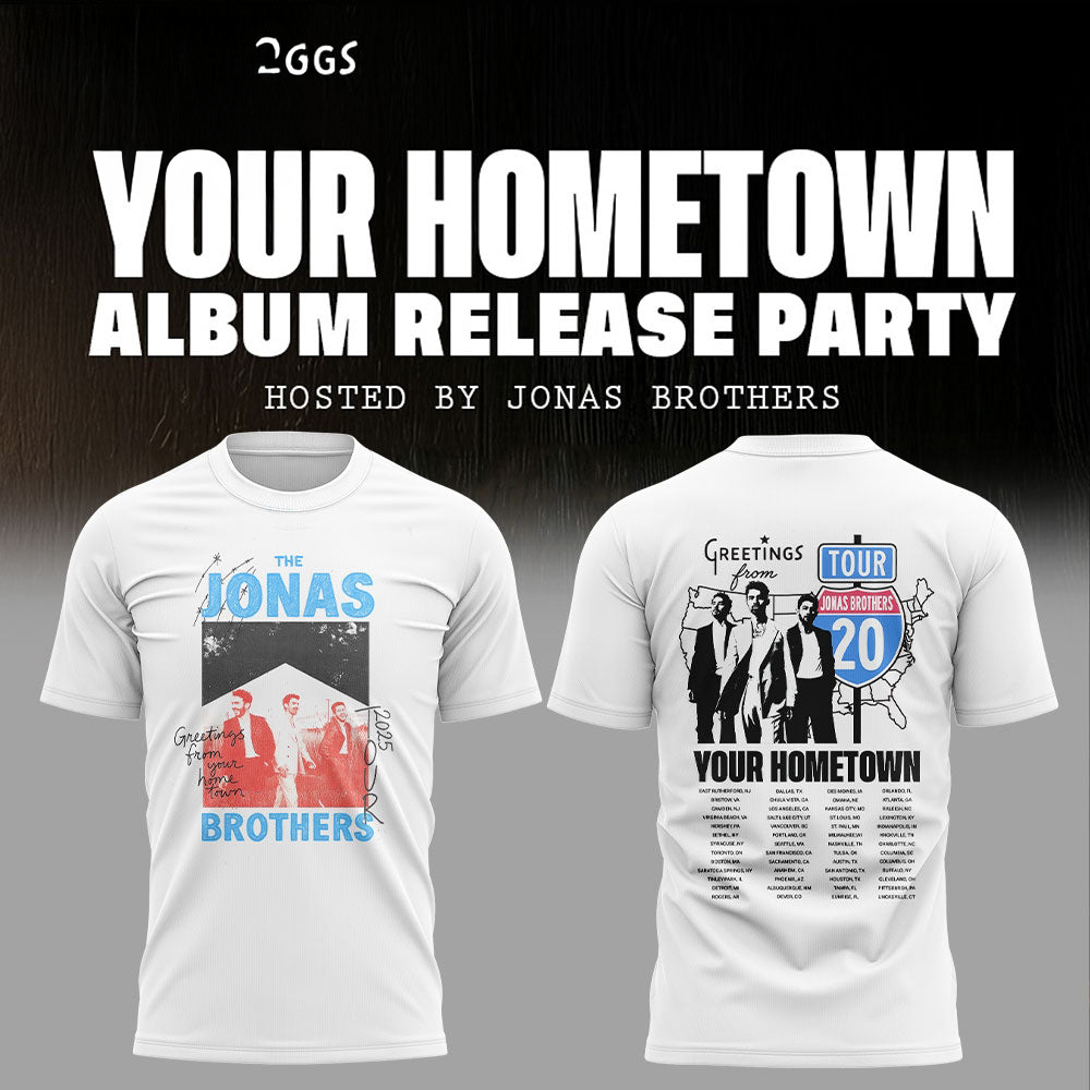 Greetings From Your Hometown Jonas Brothers Tour Limited Edition Concert T Shirt