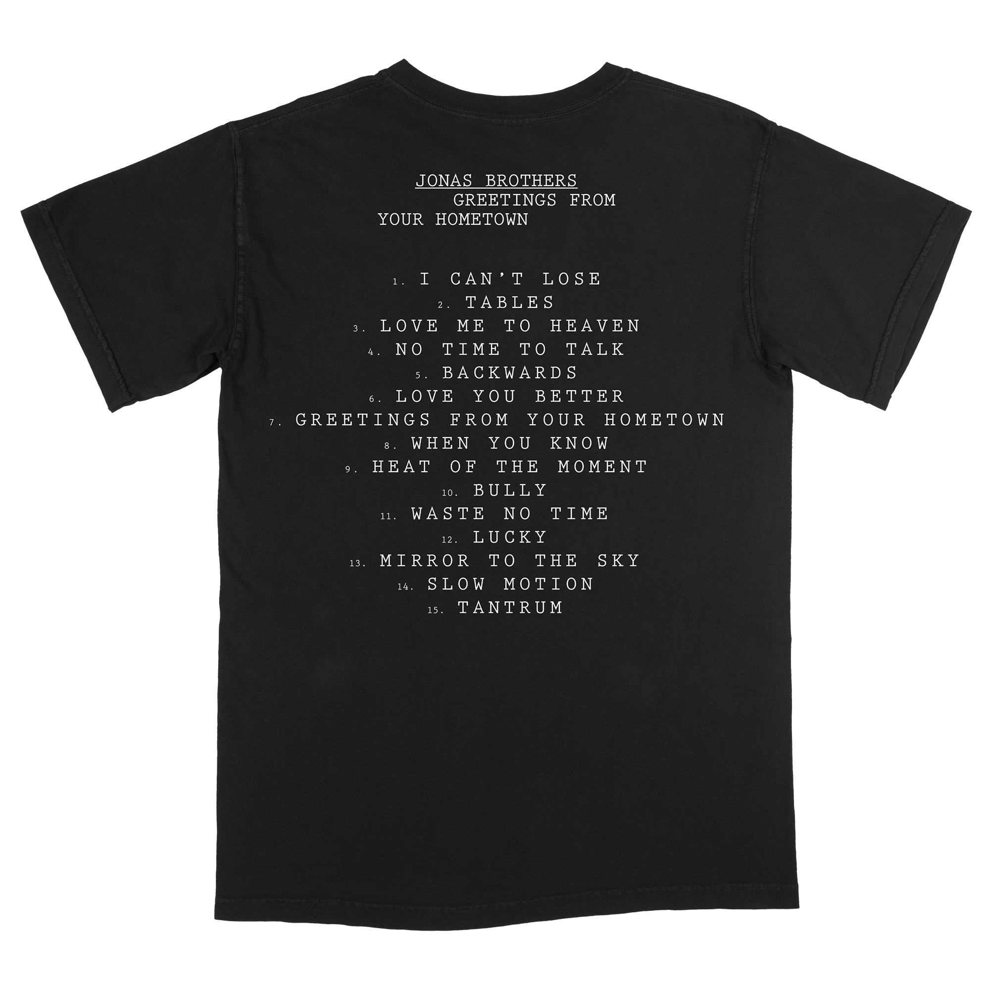 Greetings Tracklisting Frame T-Shirt Black Vintage Music Streetwear Gift for Everyone - Image 2