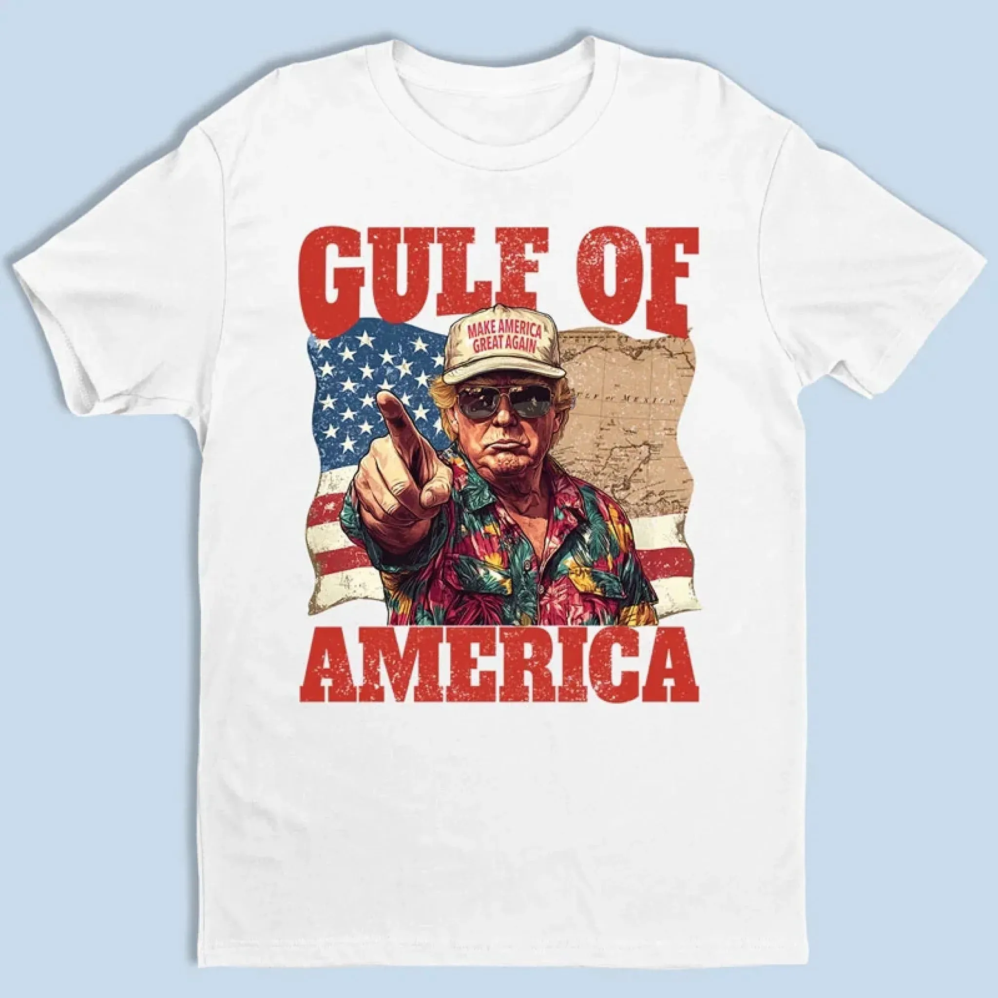 Gulf Of America Trump 2025 Shirt Make America Great Again TShirt Fathers Day Gifts For Dad