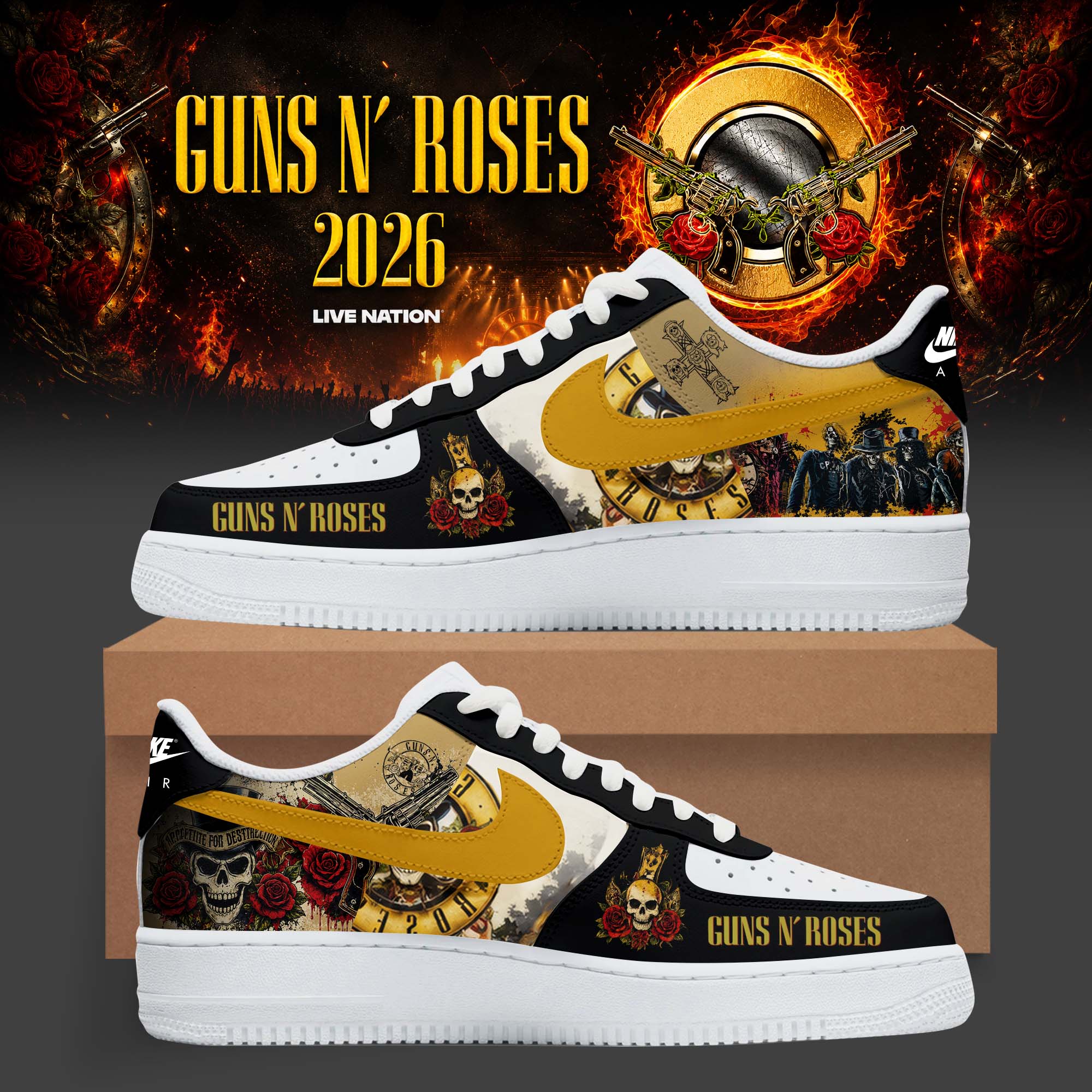 Guns N Roses World Tour 2026 Collector Edition Sneakers