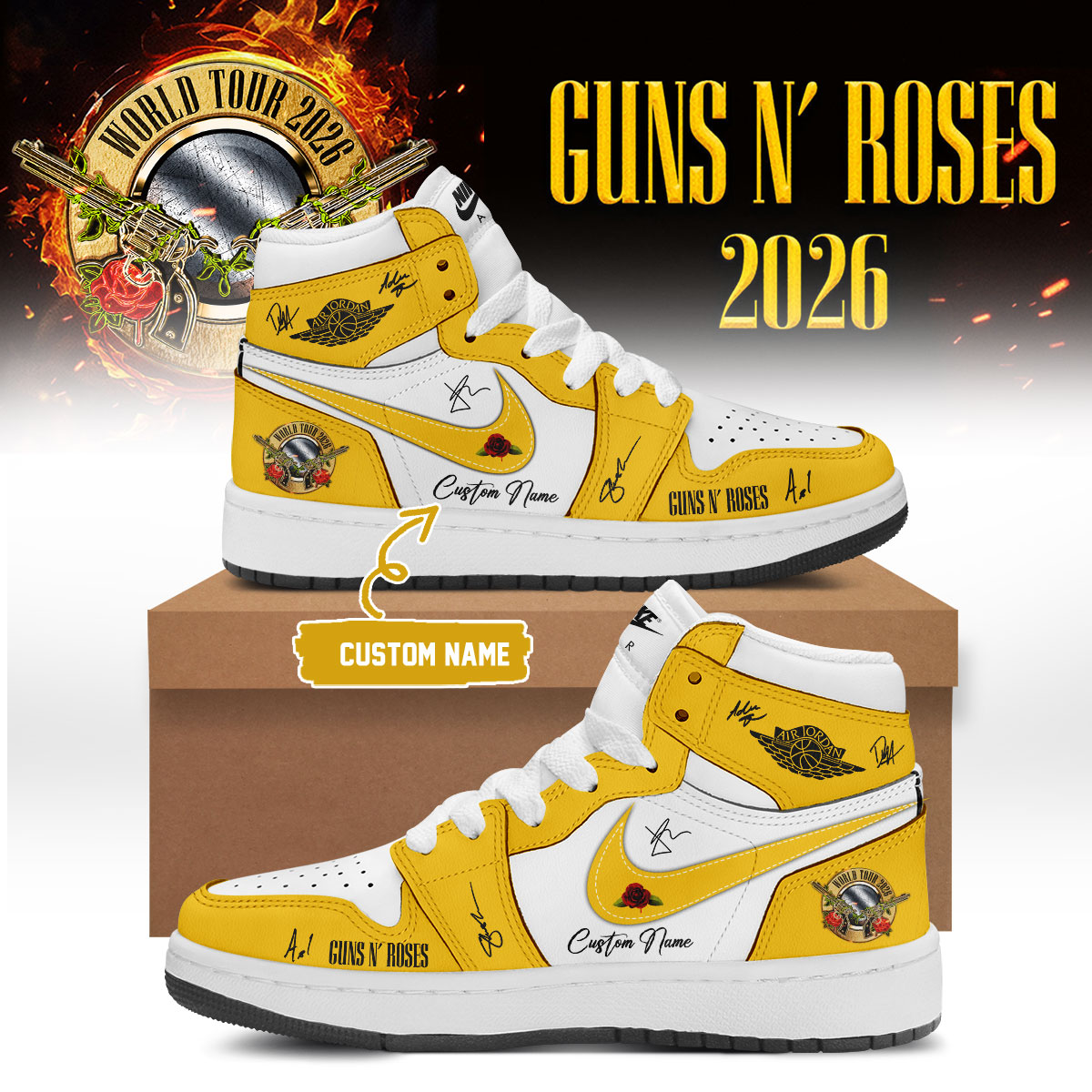 Guns N Roses World Tour Collector Edition Sneakers