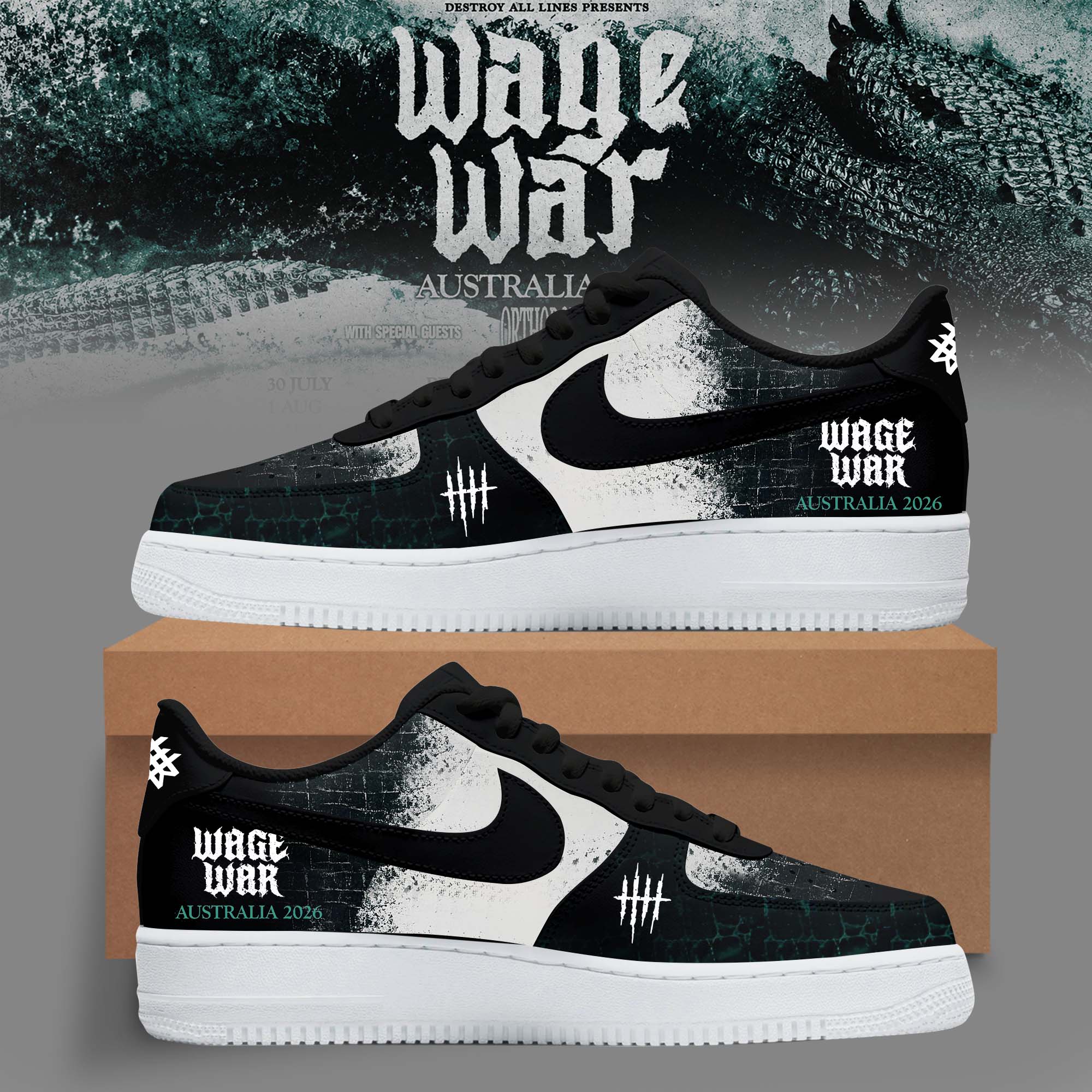 HAVOC Wage War Custom Air Force 1 Sneakers