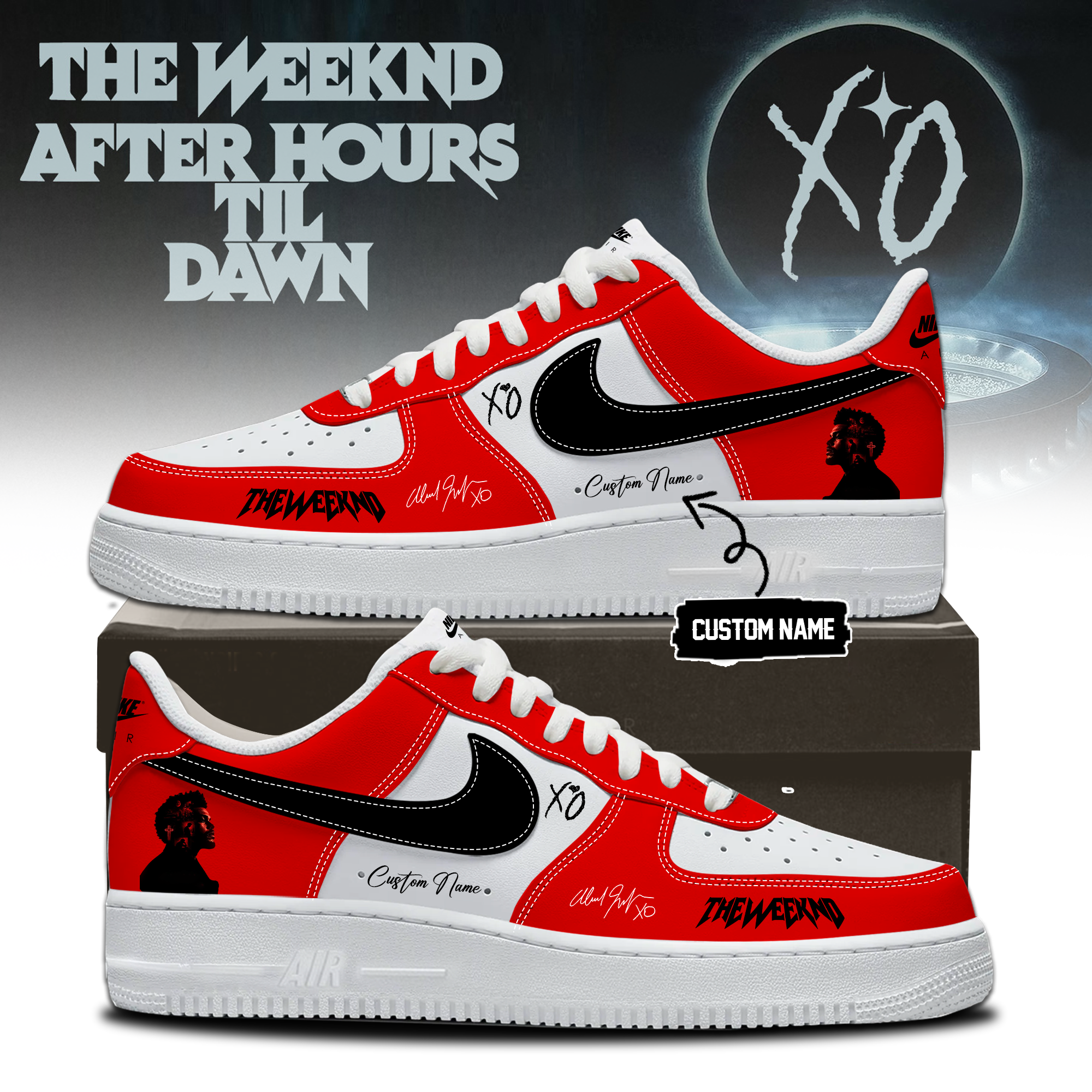 HV After Hours Till Dawn Tour 2026 Collector Edition Air Force 1 Sneakers