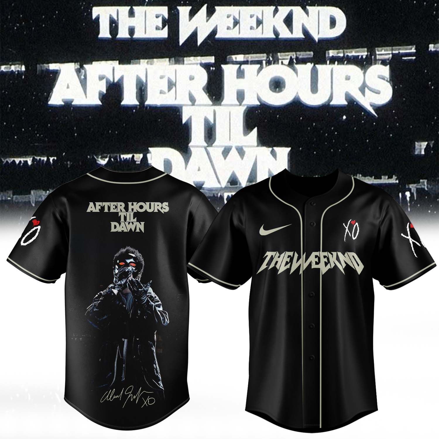 HV After Hours Till Dawn Tour 2026 Limited Edition Baseball Jersey