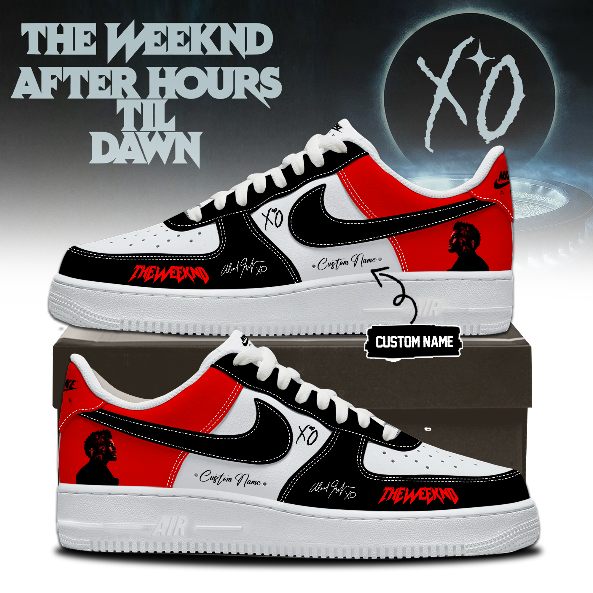 HV After Hours Till Dawn Tour 2026 Signature Air Force 1 Sneakers