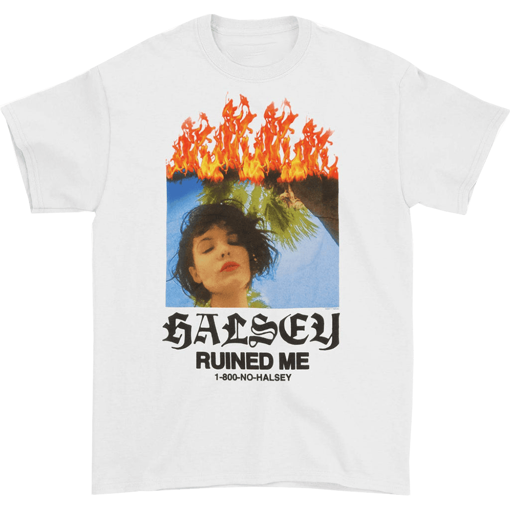 Halsey Merch TShirt Halsey Ruined Me Tee Gifts For Music Fans Birthday Gift for Husband