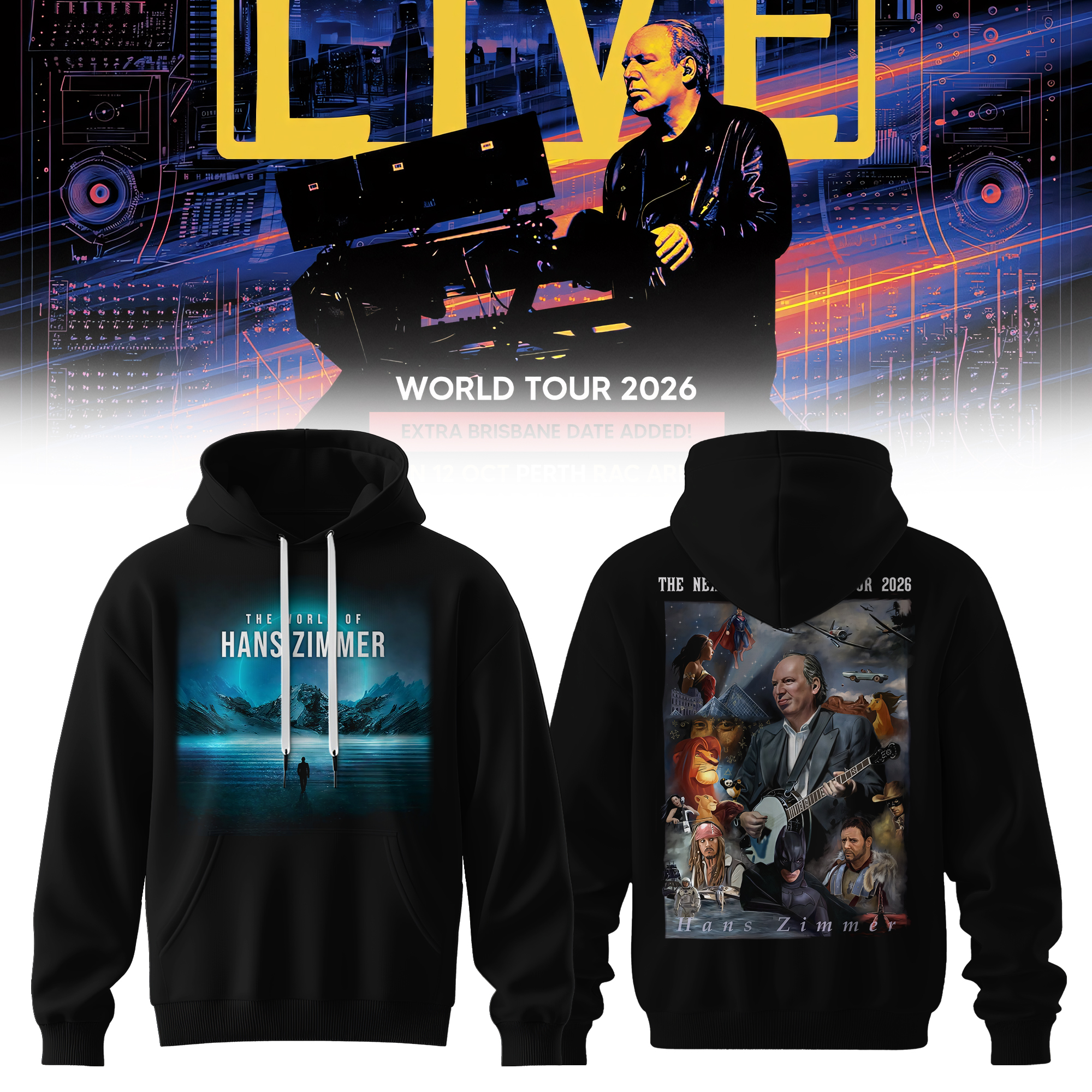 Hans Zimmer The Next Level Live Collection Limited Edition Pullover Hoodie