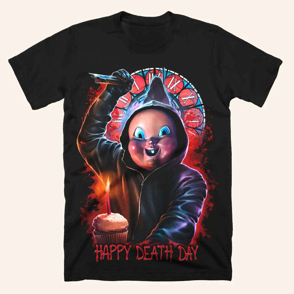 Happy Death Day Worst Birthday Ever TShirt Halloween Tee Shirts Gifts For Friends