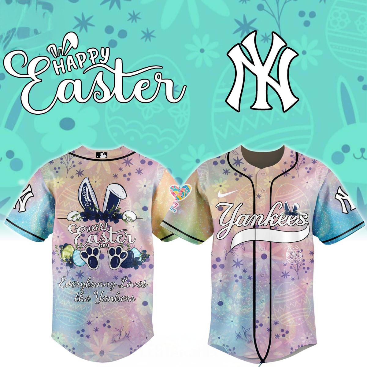 Happy Easter Day x New York Yankees Jersey