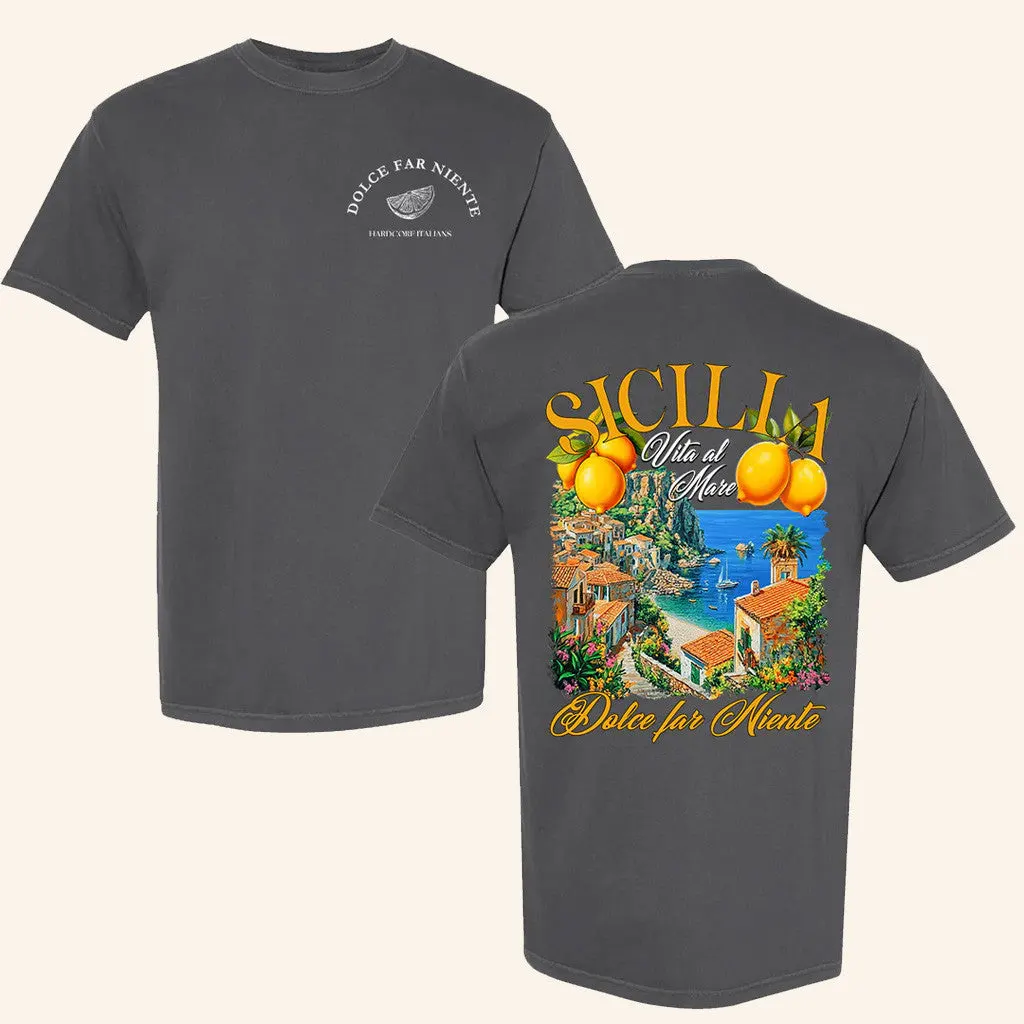 Hardcoreitalians Merch Sicilia Dolce Far Niente TShirt Gifts For Boyfriend