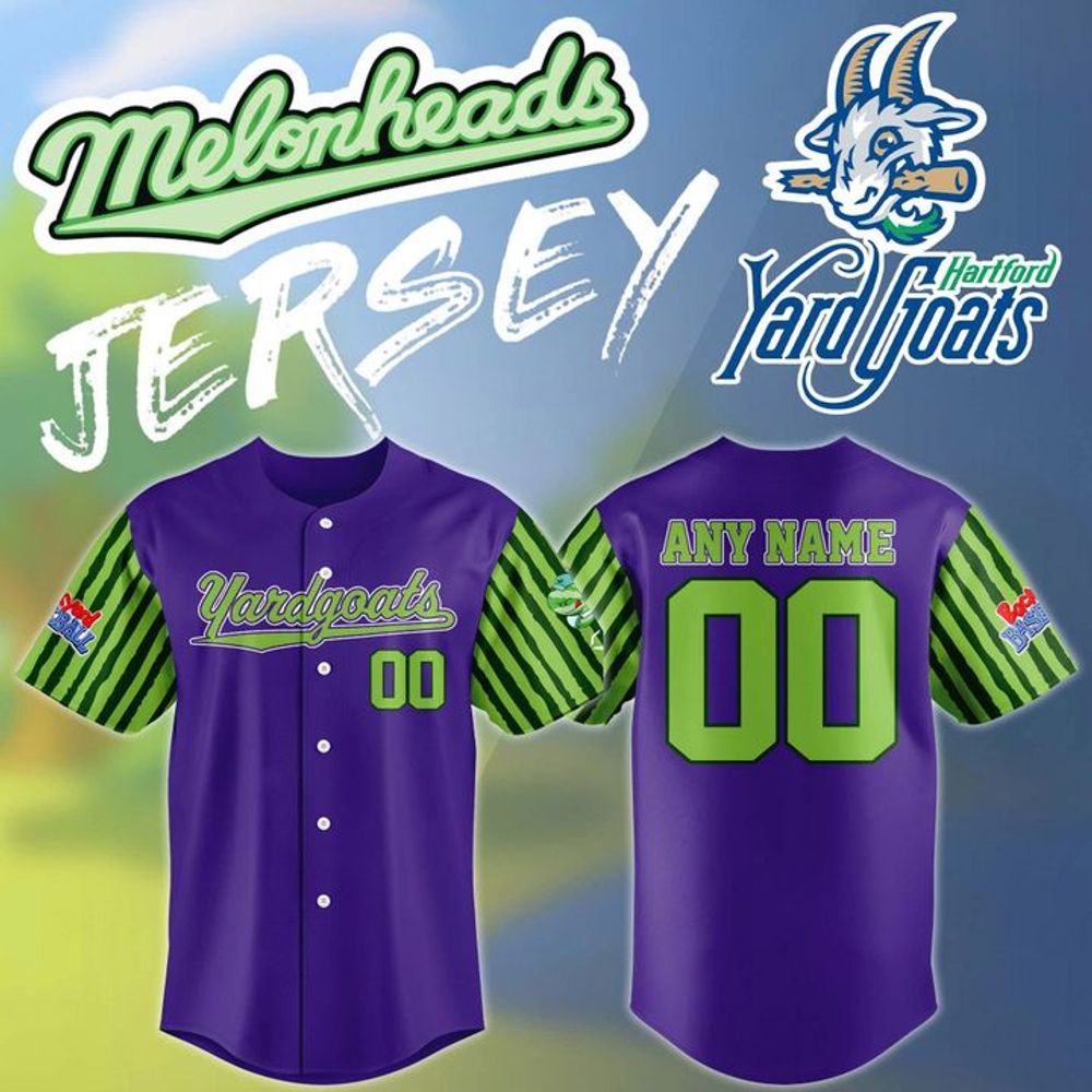Hartford Yard Goats 2026 Melonheads Limited Edition Baseball Jersey Gifts For Fans