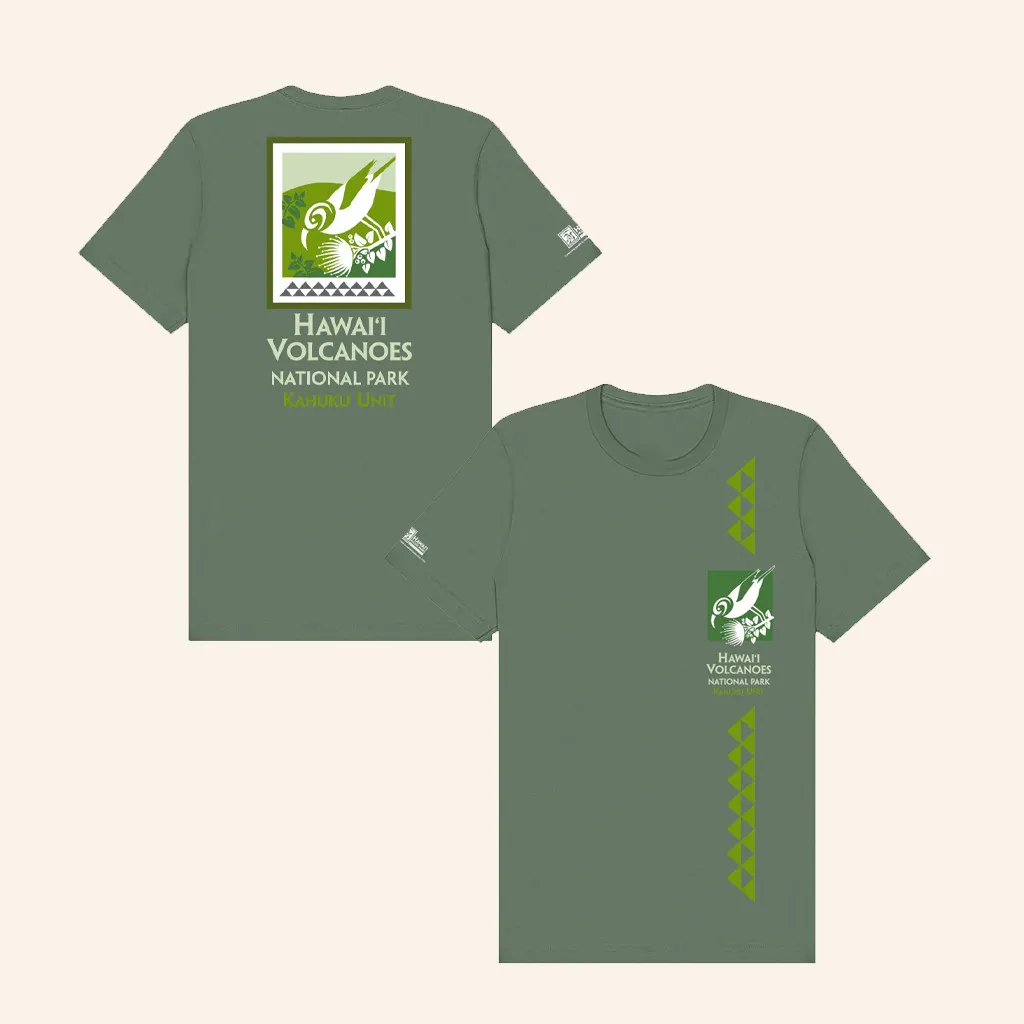 Hawaii Pacific Parks Merch Hawaii Volcanoes National Park Kahuku Unit Logo TShirt Gifts