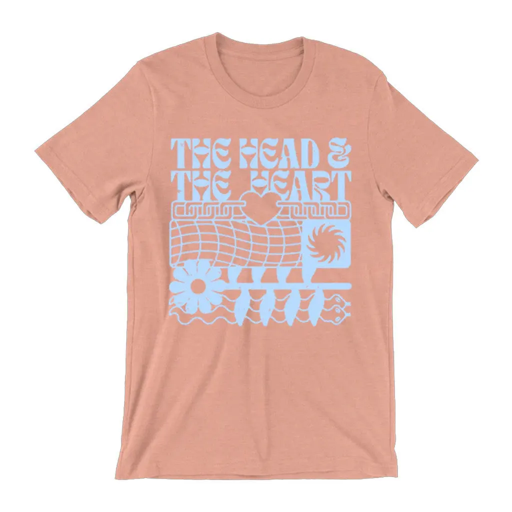Head And The Heart Merch Peach Logo TShirt Presents For Music Lovers