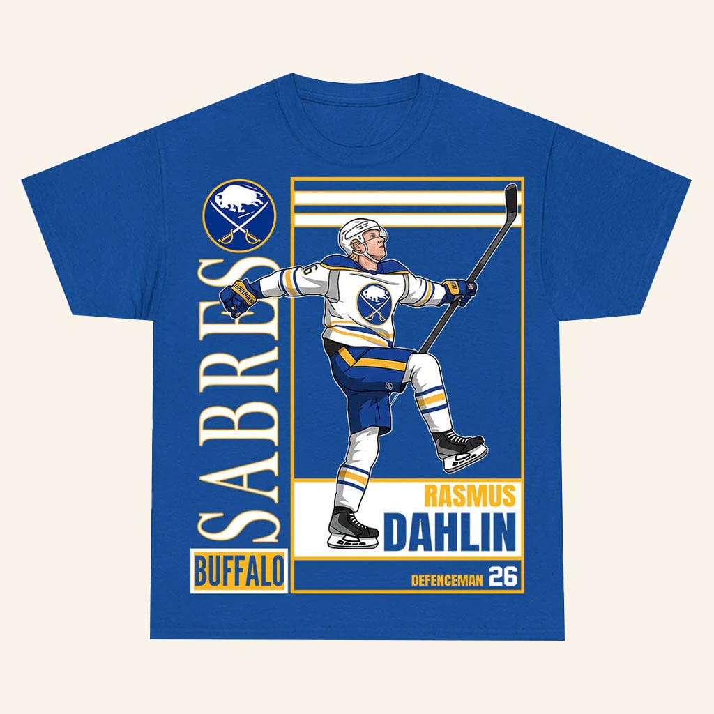 Heel Turn Merch 2026 Buffalo Sabres TShirt Rasmus Dahlin Defenceman 26 Shirt Gifts For Fan